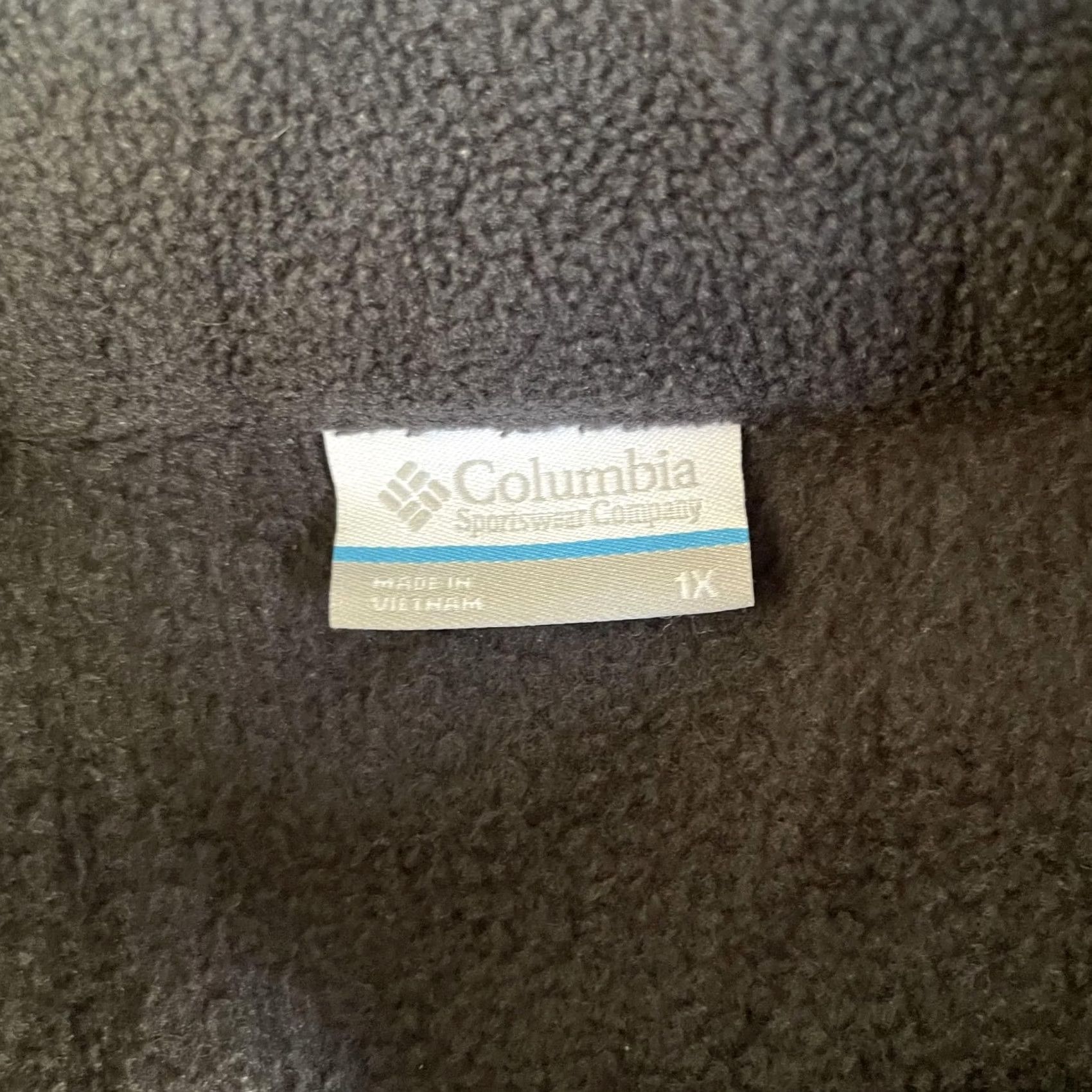 Vintage Columbia Fleece Jacket Womens 1X Gray Full Zip Pockets Soft Cozy Casual Outdoor Size XL / US 12-14 / IT 48-50 - 3 Thumbnail