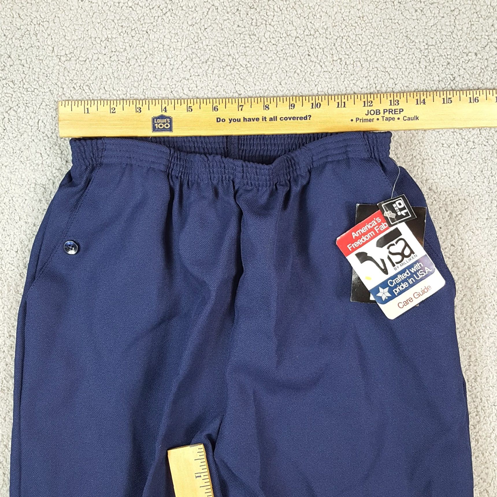 Vintage VINTAGE Separate Issue Dress Pants Women 100% Polyester 80s 90s 00s Blue Size 10 USA Made Stretch Waist Tapered Leg Dress Pants Womens Regular Size 32" / US 10 / IT 46 - 3 Thumbnail