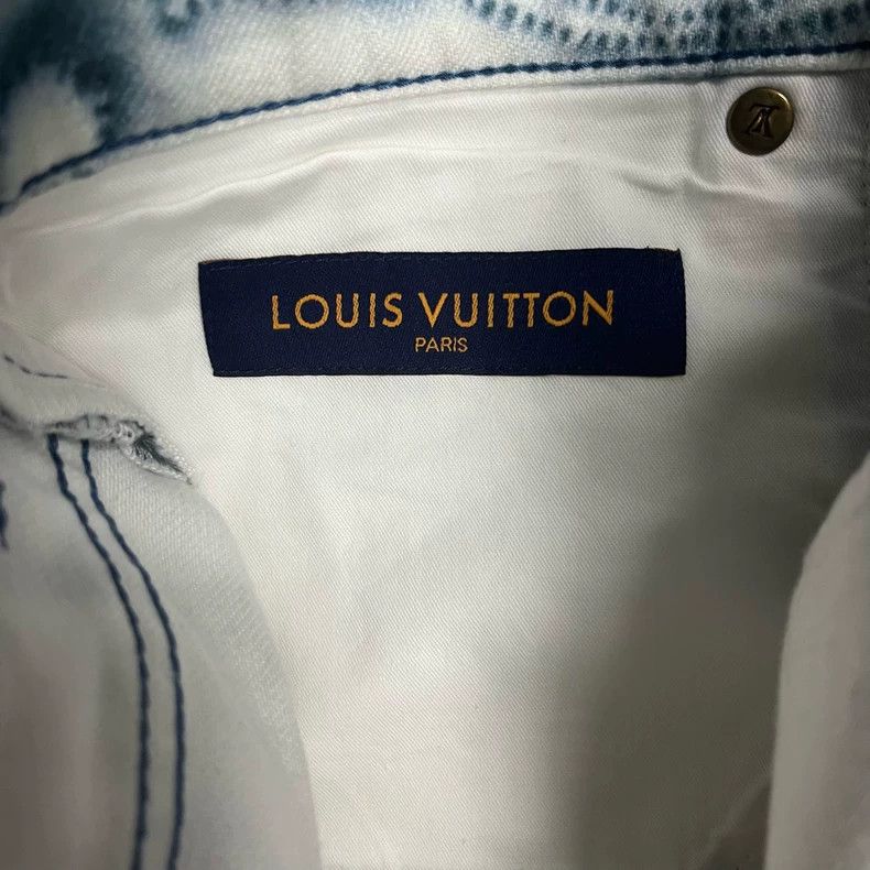 Louis Vuitton Louis Vuitton Blue Skein Printed Casual Jeans Size US 30 / EU 46 - 4 Thumbnail