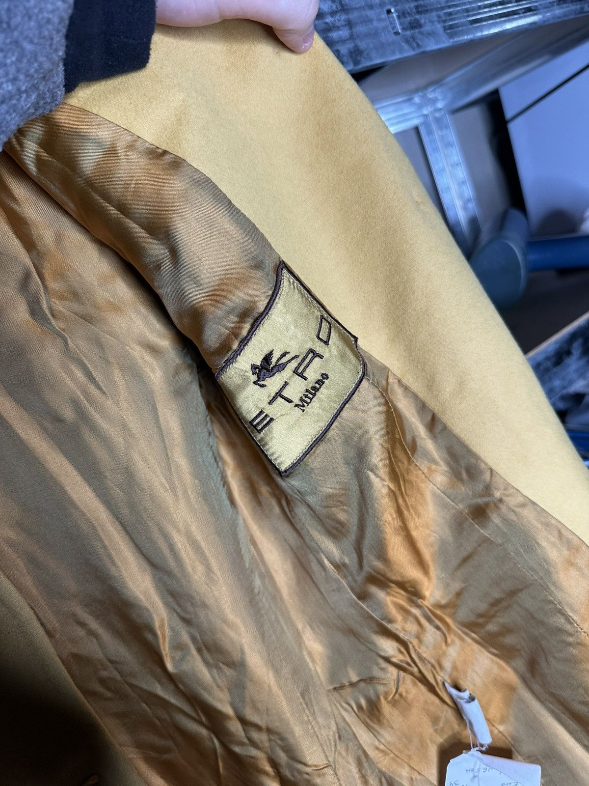 Etro ETRO Milano Women's Yellow Wool Blazer Jacket Size IT 42 Size M / US 6-8 / IT 42-44 - 6 Thumbnail