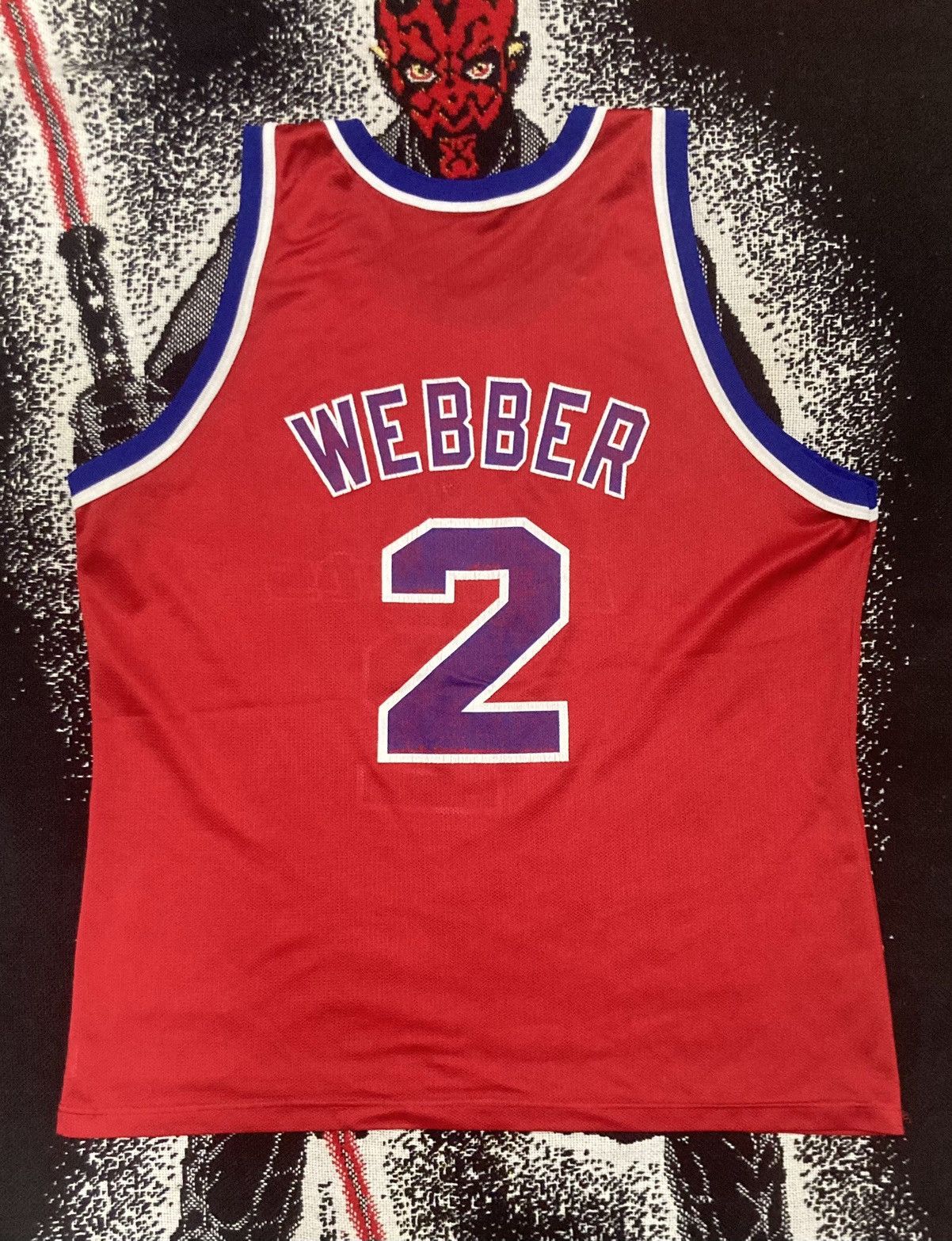 Champion × NBA × Vintage VTG 90’s Washington Bullets Chris Webber NBA Jersey Champion Size US XL / EU 56 / 4 - 7 Thumbnail