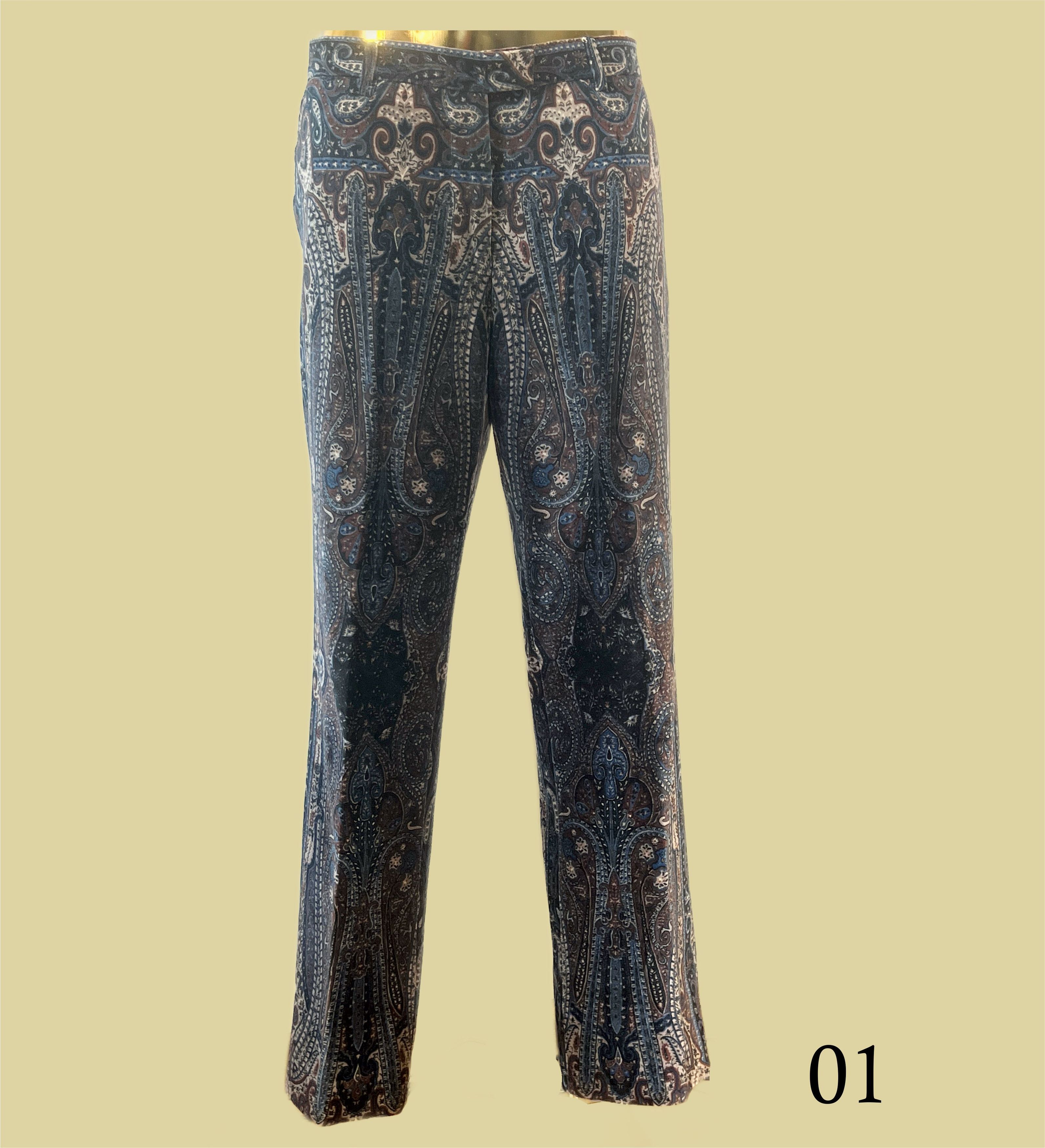 Etro Cashmere design velvet pant Size US 40 / EU 56 - 1 Thumbnail