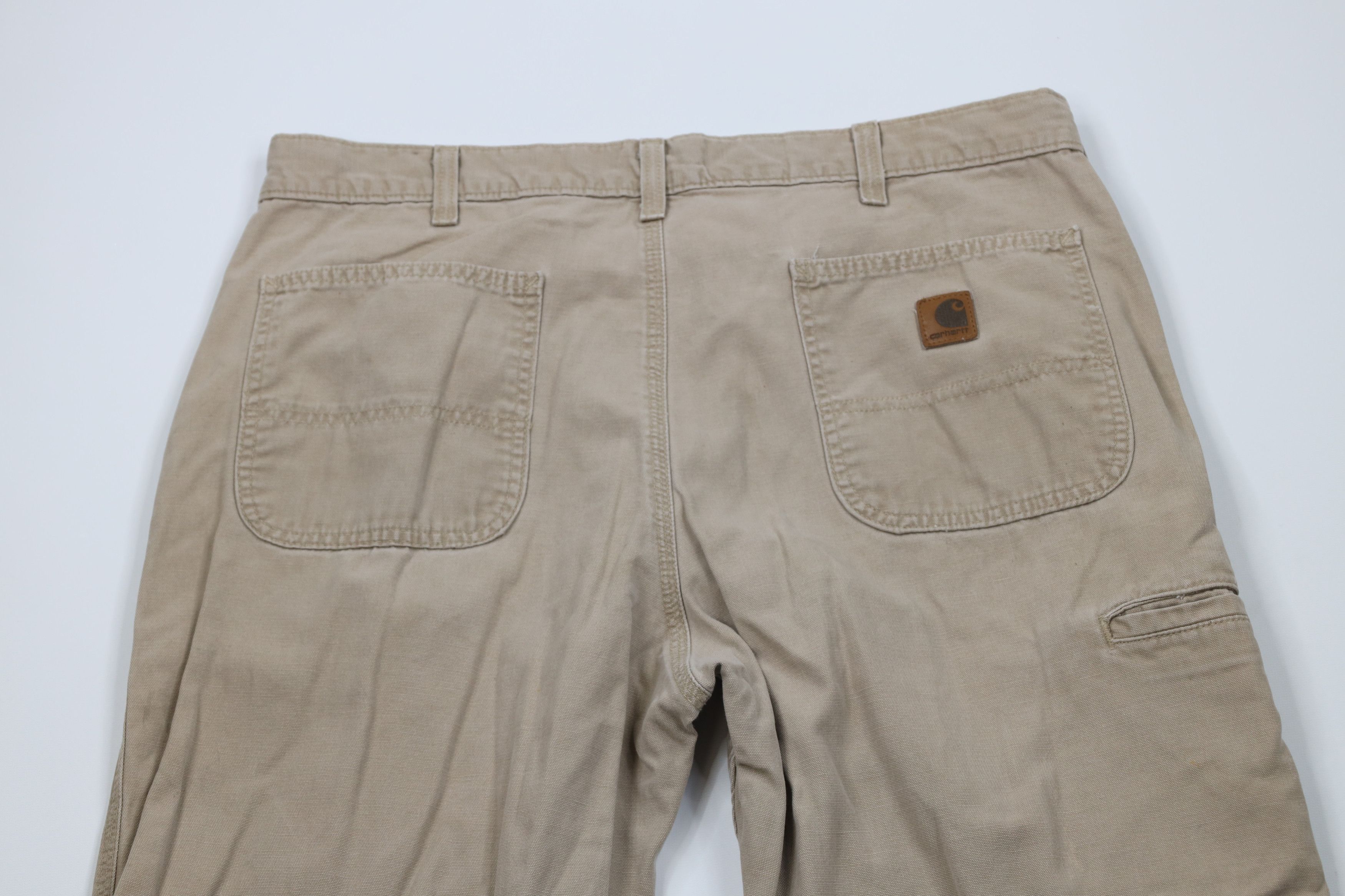 Carhartt Vintage Carhartt Spell Out Wide Leg Dungaree Pants Khaki Size US 38 / EU 54 - 12 Thumbnail