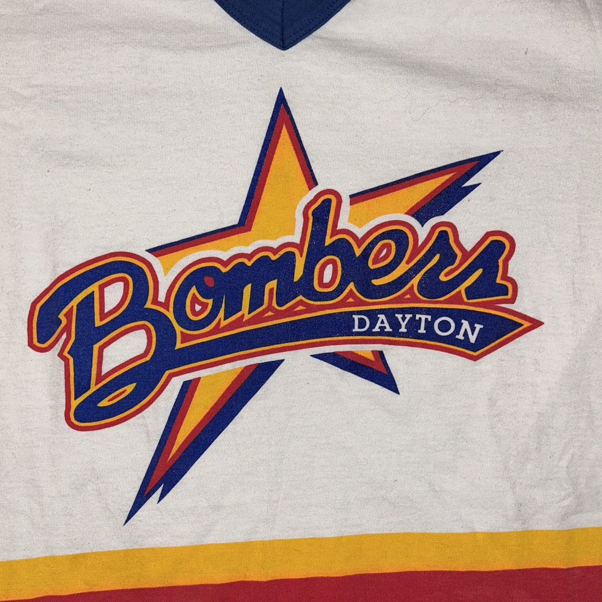 Vintage Vintage Dayton Bombers Hockey Jersey Tee Size US L / EU 52-54 / 3 - 2 Thumbnail