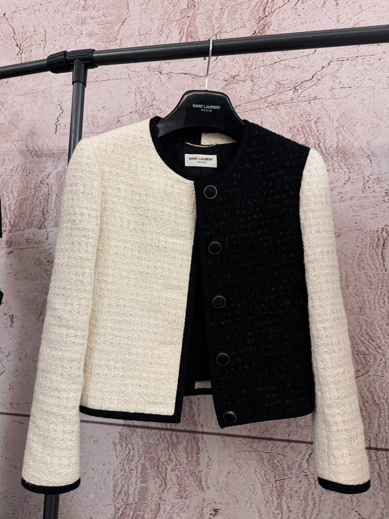 Yves Saint Laurent Saint Laurent Black and White Jacket Size US M / EU 48-50 / 2 - 1 Thumbnail