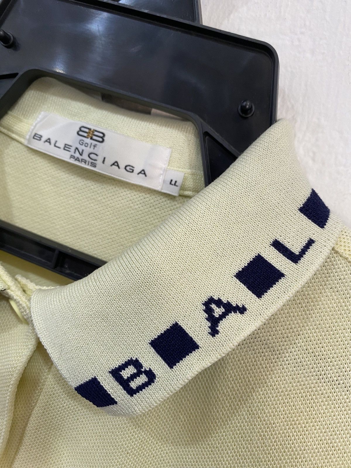 Balenciaga Balenciaga Spellout Polo Golf Tee Size US M / EU 48-50 / 2 - 4 Thumbnail