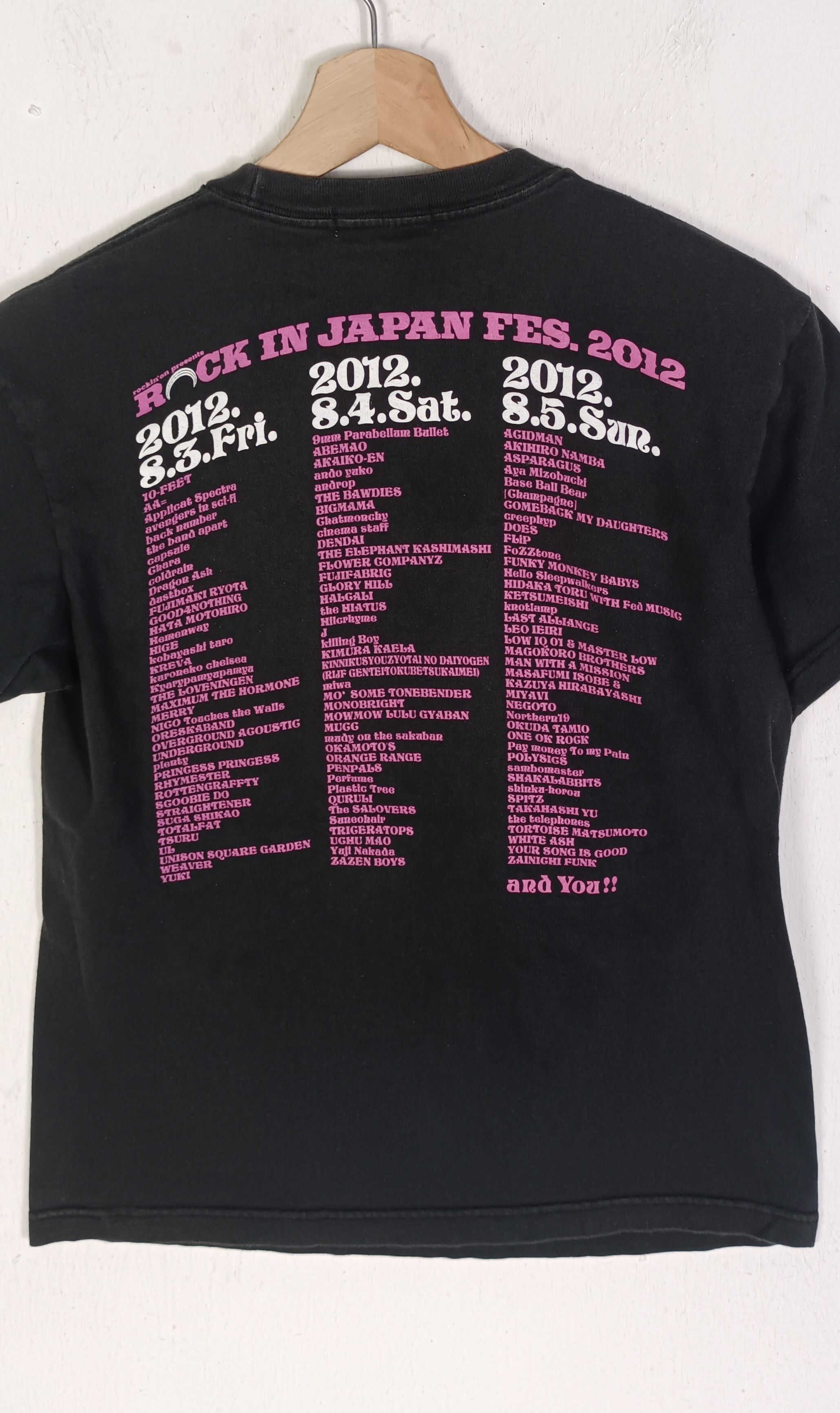 Band Tees × Japanese Brand VINTAGE 2012 ROCK IN JAPAN LIPS FEST TEE 9MM 10-FEET Size US S / EU 44-46 / 1 - 4 Thumbnail