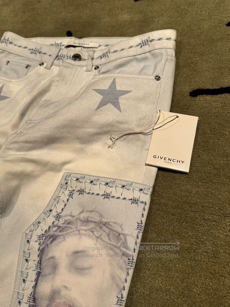 Givenchy Givenchy Denim Pants with Portrait Size US 28 / EU 44 - 2 Thumbnail