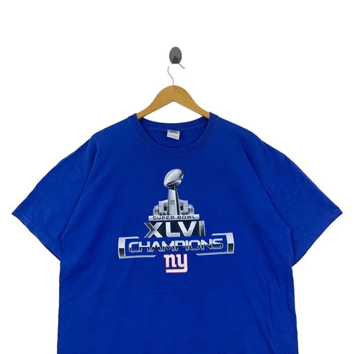 NFL NFL SUPER BOWL XLVl New York Giants Champion Tee Shirt Size US XL / EU 56 / 4 - 2 Thumbnail