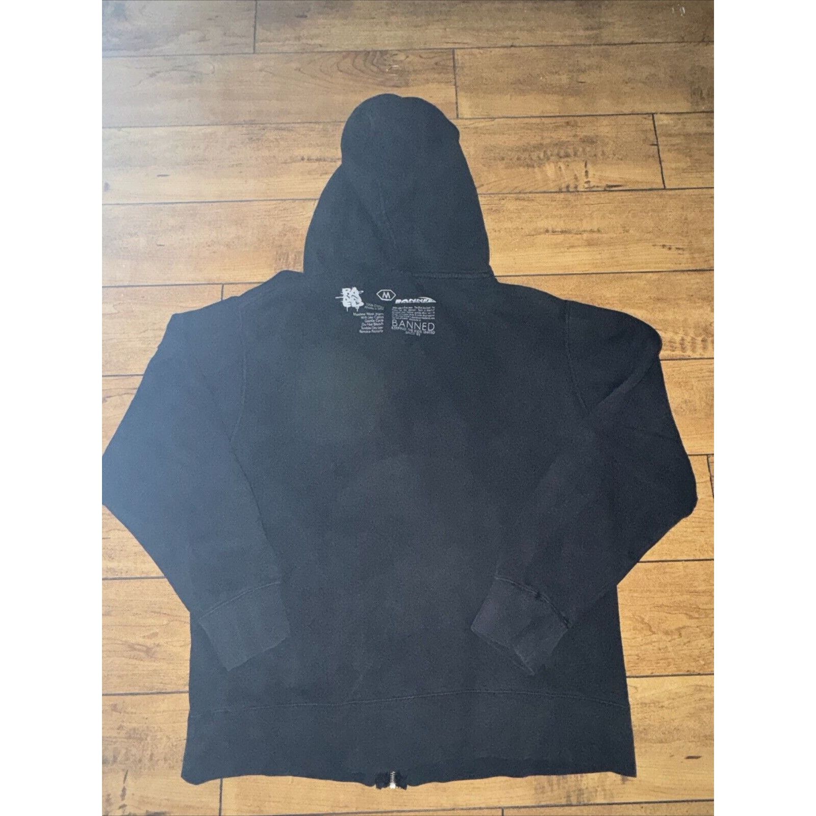 Vintage Banned Board Shop Skateboarding Full Zip Hoodie M 19x23 Size US M / EU 48-50 / 2 - 4 Thumbnail