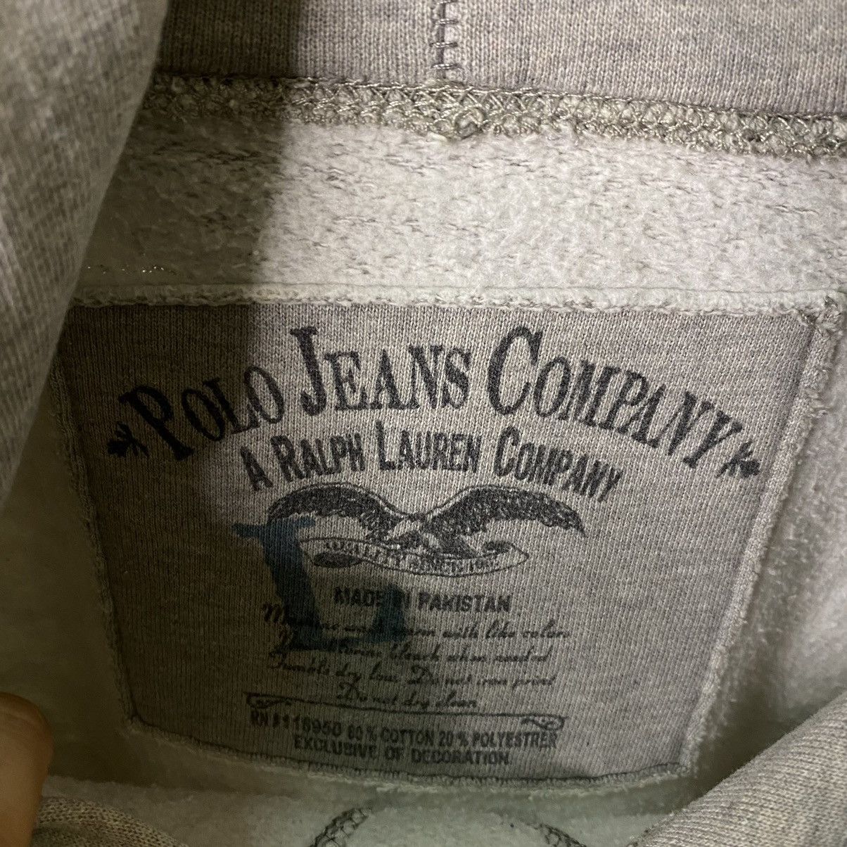 Polo Ralph Lauren × Vintage Y2K Polo Ralph Lauren Affliction Detailing Hoodie Size US L / EU 52-54 / 3 - 3 Thumbnail