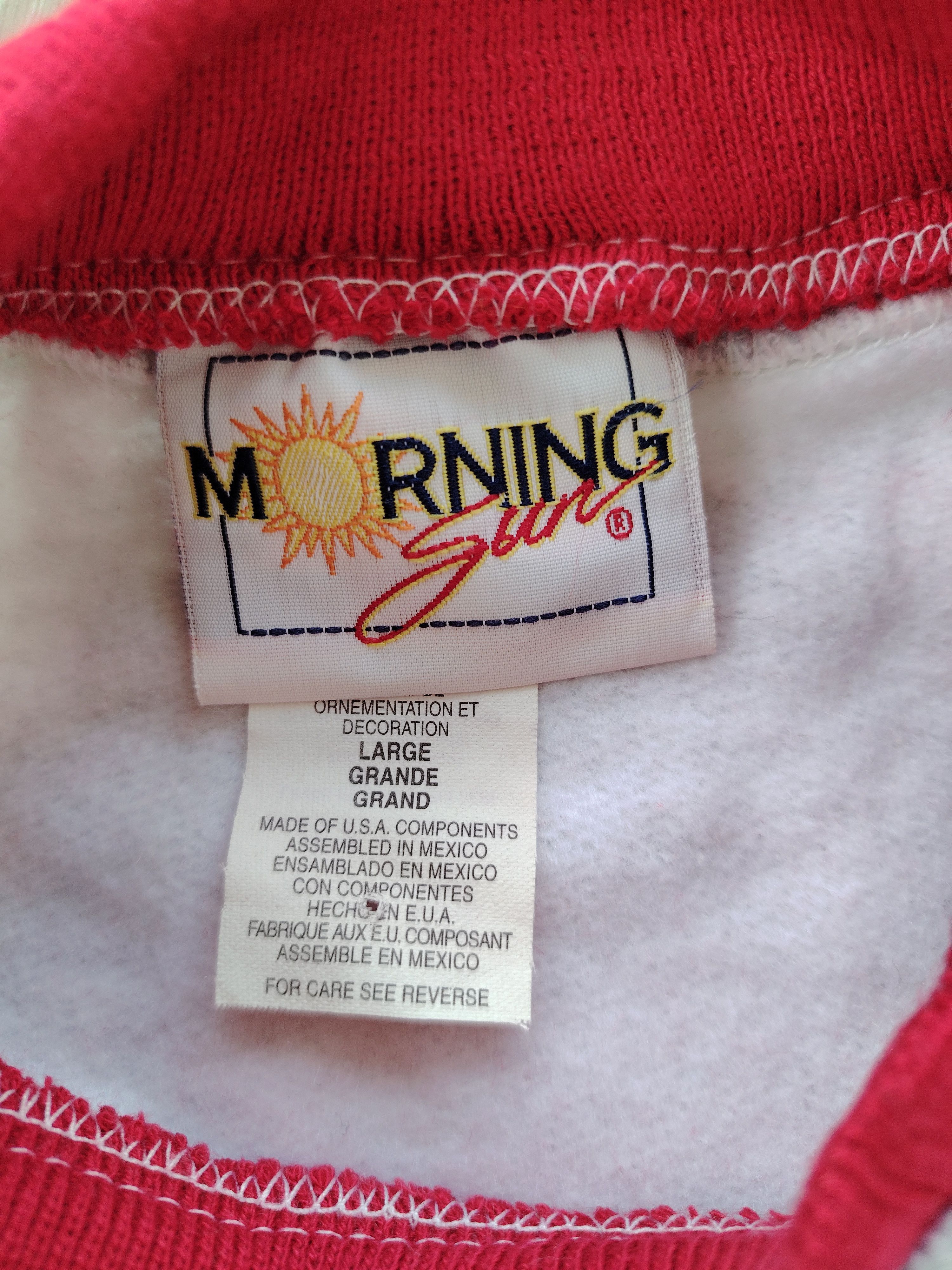Beauty Beast Vintage Glitter USA Flag Double Neck Sweatshirts Size US L / EU 52-54 / 3 - 7 Thumbnail