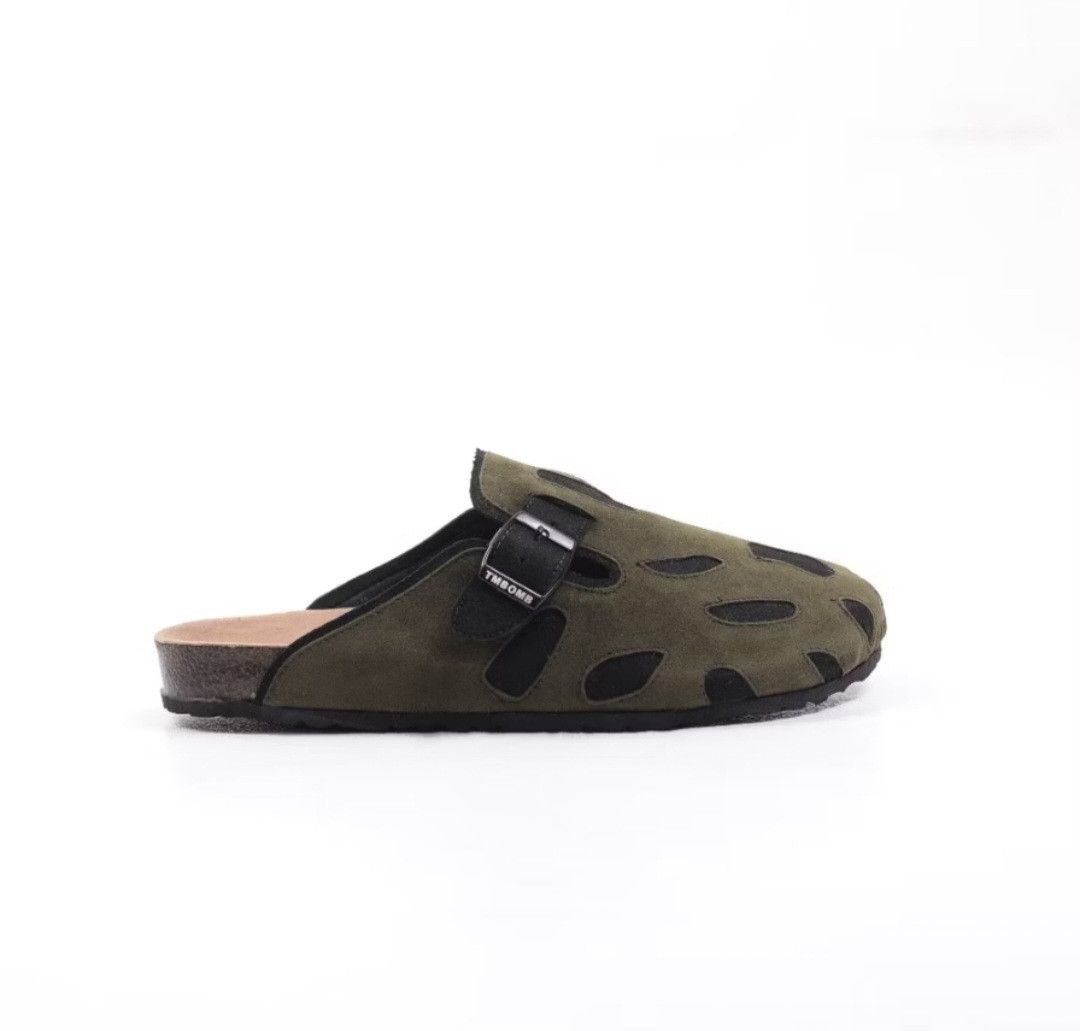 Japanese Brand Patchwork green black Japanese style sandal Size US 8 / EU 41 - 4 Thumbnail