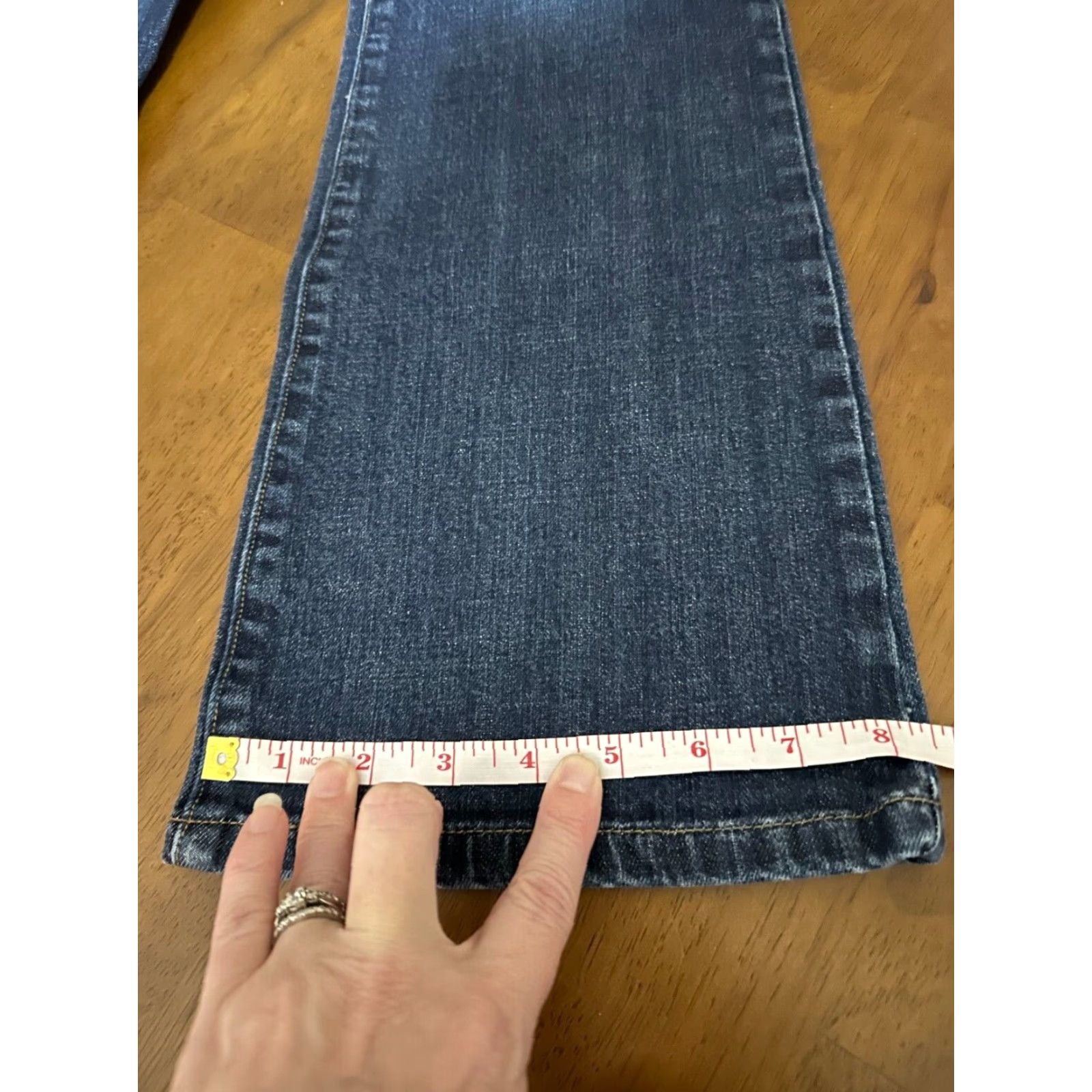 Levi's Levi's 545 Women Jeans Bootcut Denim Blue Stretch Dark Wash Medium 8M Regular Full Length Size 30" / US 8 / IT 44 - 7 Thumbnail
