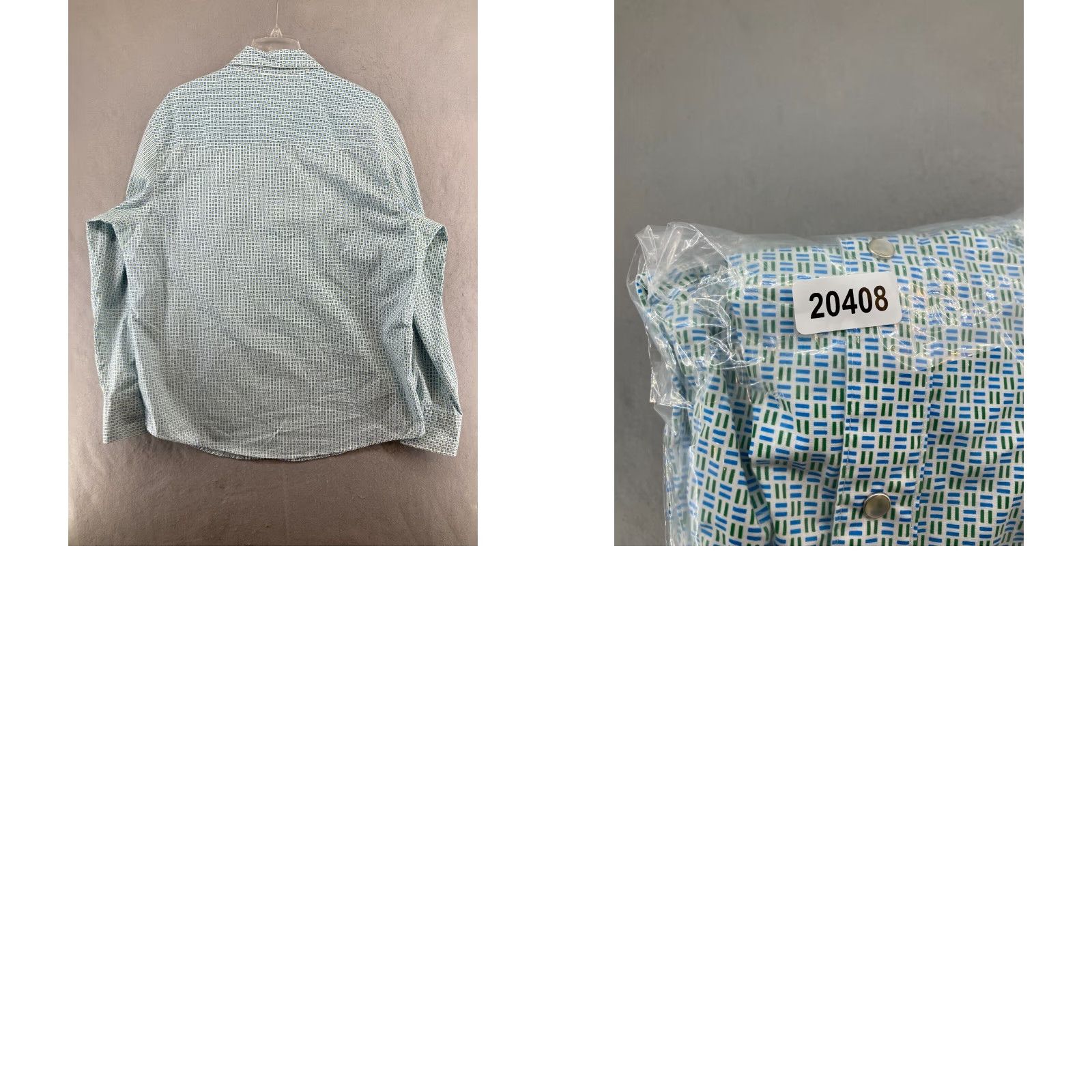 Wrangler Wrangler Wrancher Shirt Mens XL Blue Check Pearl Snap Up Cowboy Size US XL / EU 56 / 4 - 8 Thumbnail