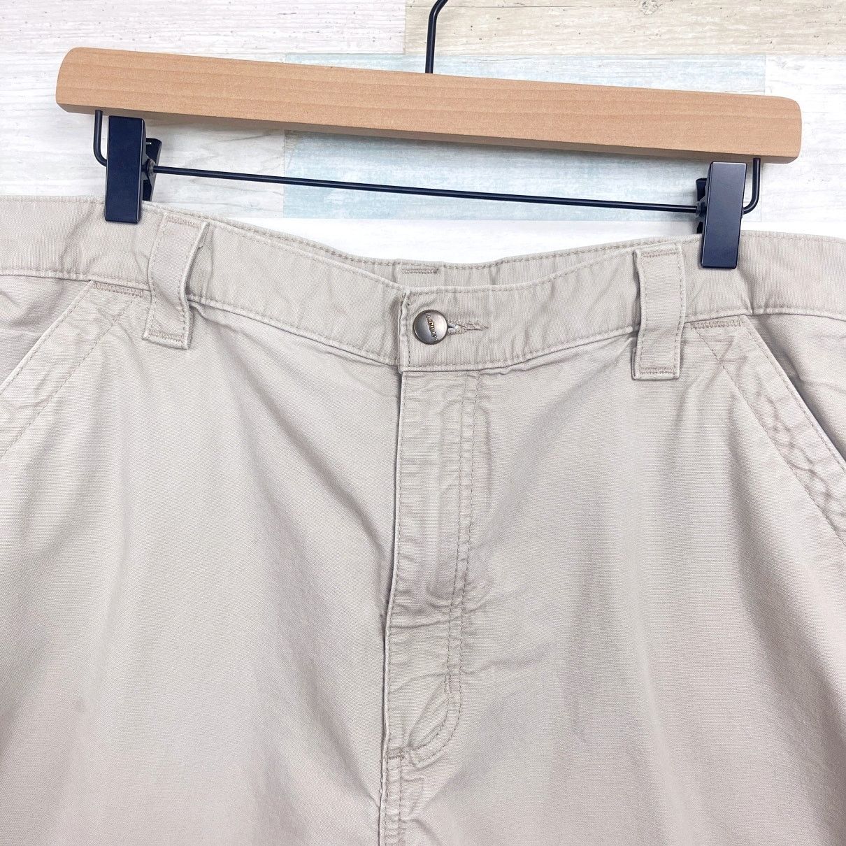 Carhartt Carhartt Canvas Cargo Work Shorts Tan Original Fit Men 38x10 Size US 38 / EU 54 - 2 Thumbnail