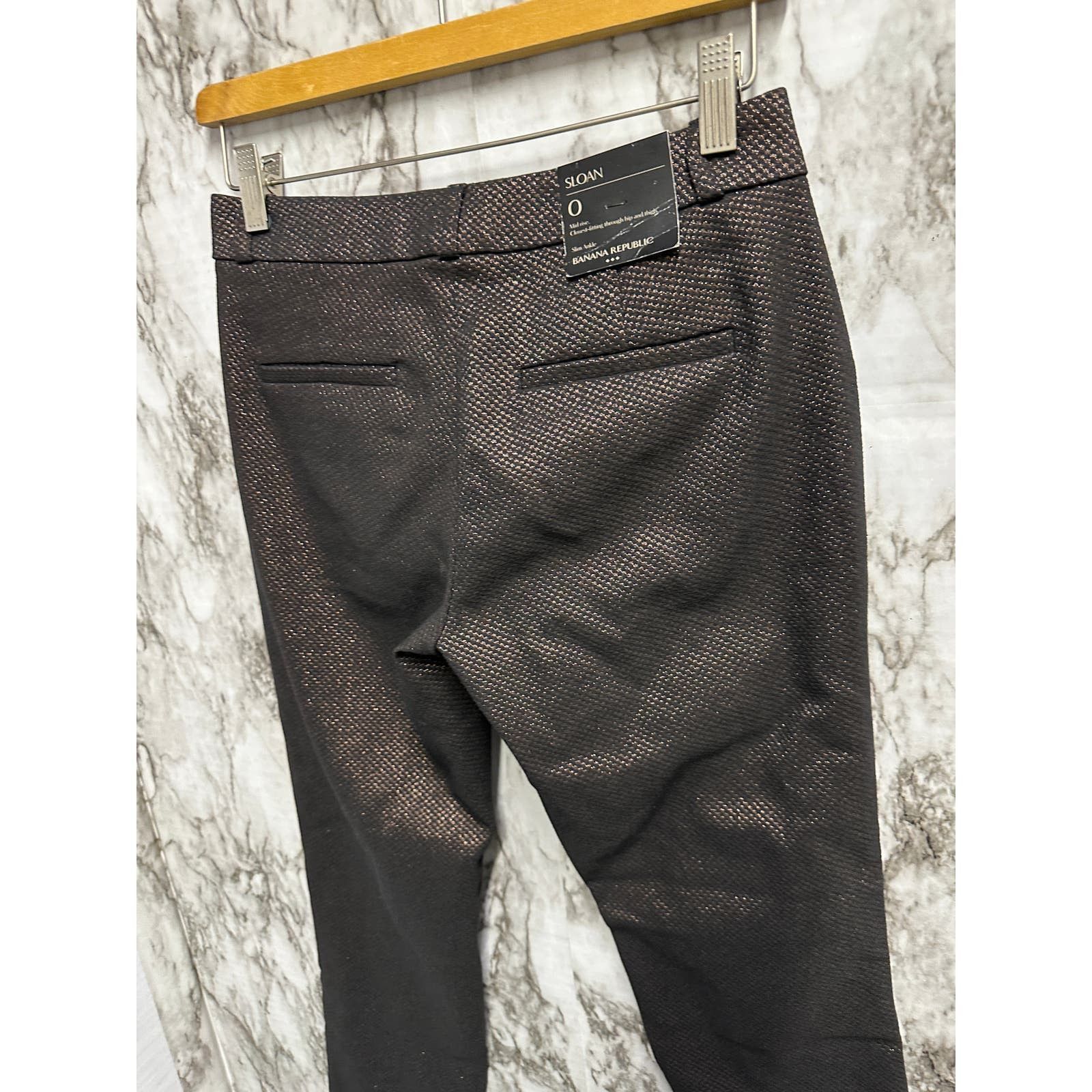 Banana Republic Banana Republic SLOAN slim slim Ankle Gold Bronze Women SZ 0 Size 25" / US 0 / IT 36 - 3 Thumbnail