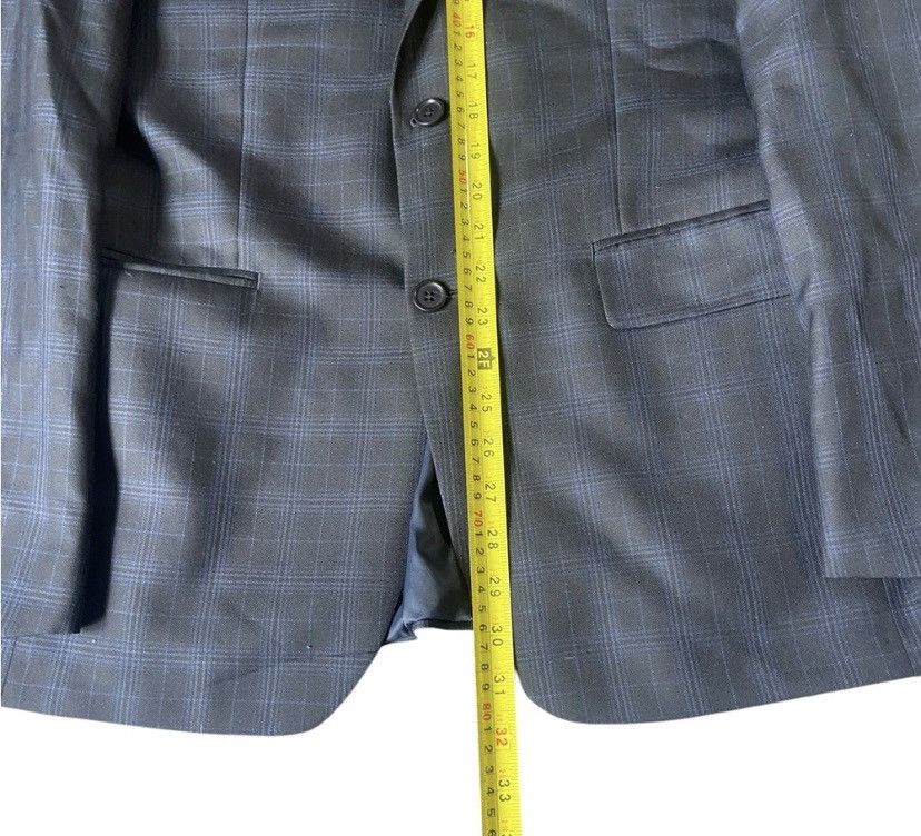 John Varvatos John Varvatos Star USA Mens Blazer 40R Check Wool Silk Size 40R - 3 Thumbnail