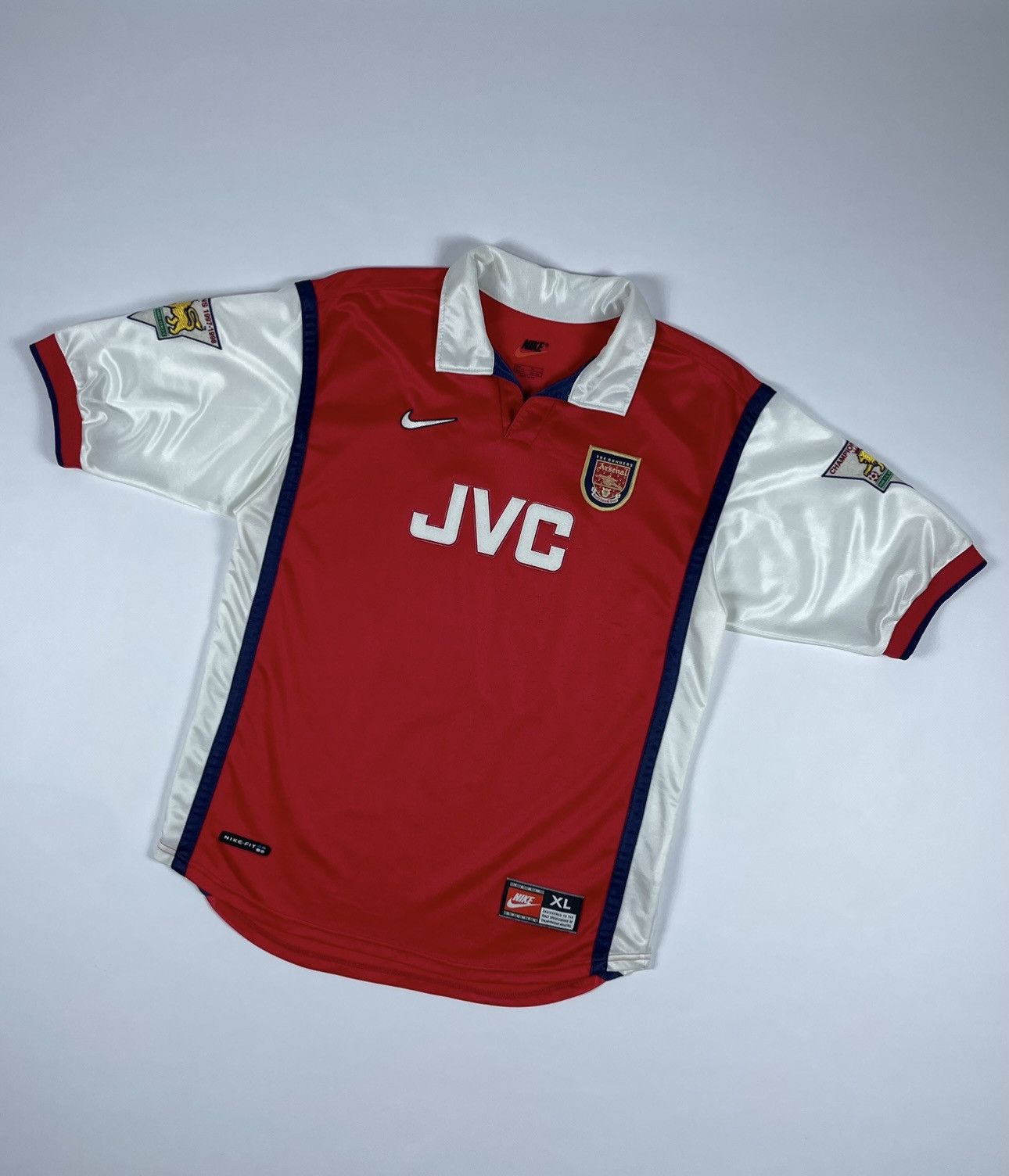 Vintage nike Arsenal soccer jersey 17 Petit rare size S