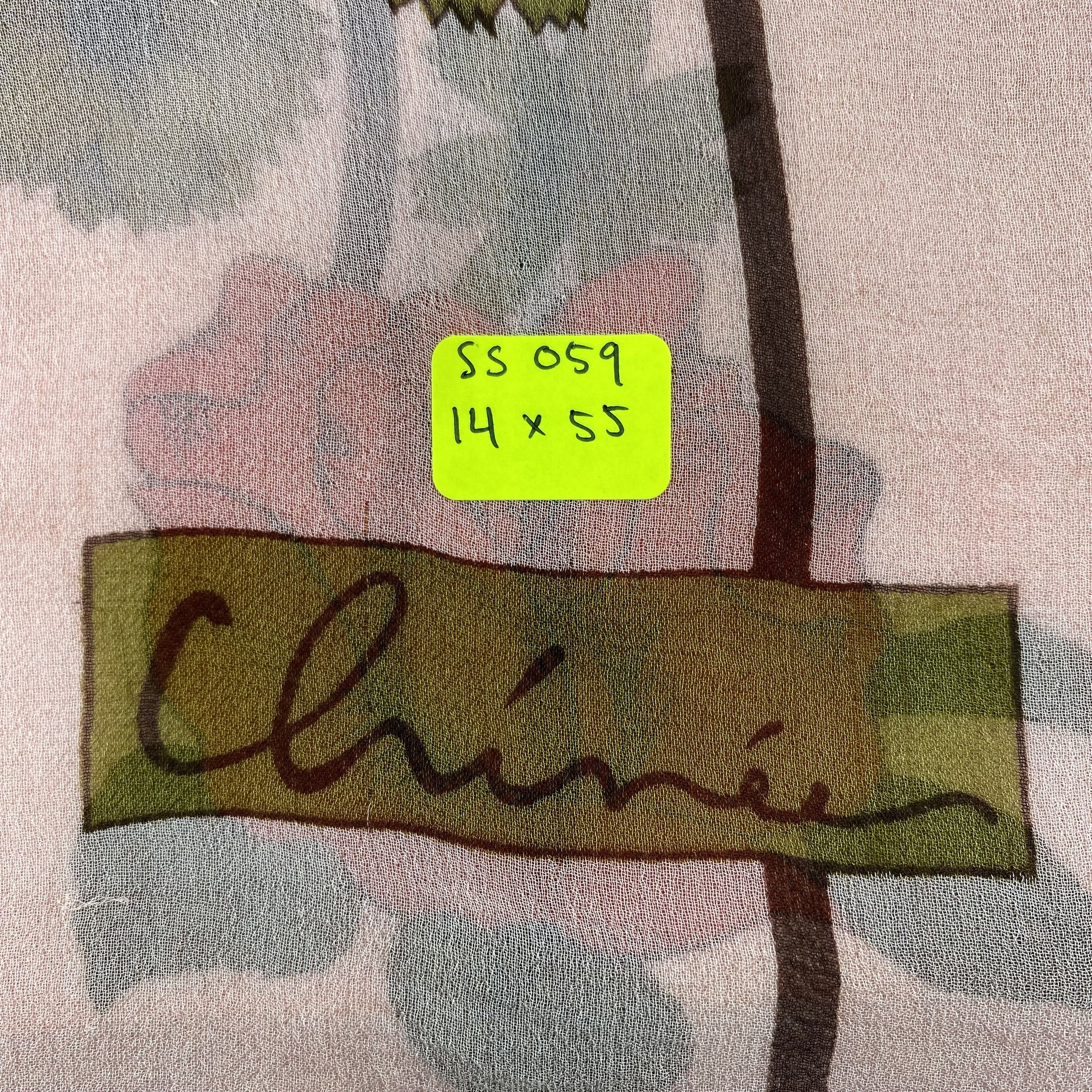 Japanese Brand × Vintage Vintage Silk Scarf Hand Rolled Floral SS059 Size ONE SIZE - 8 Thumbnail