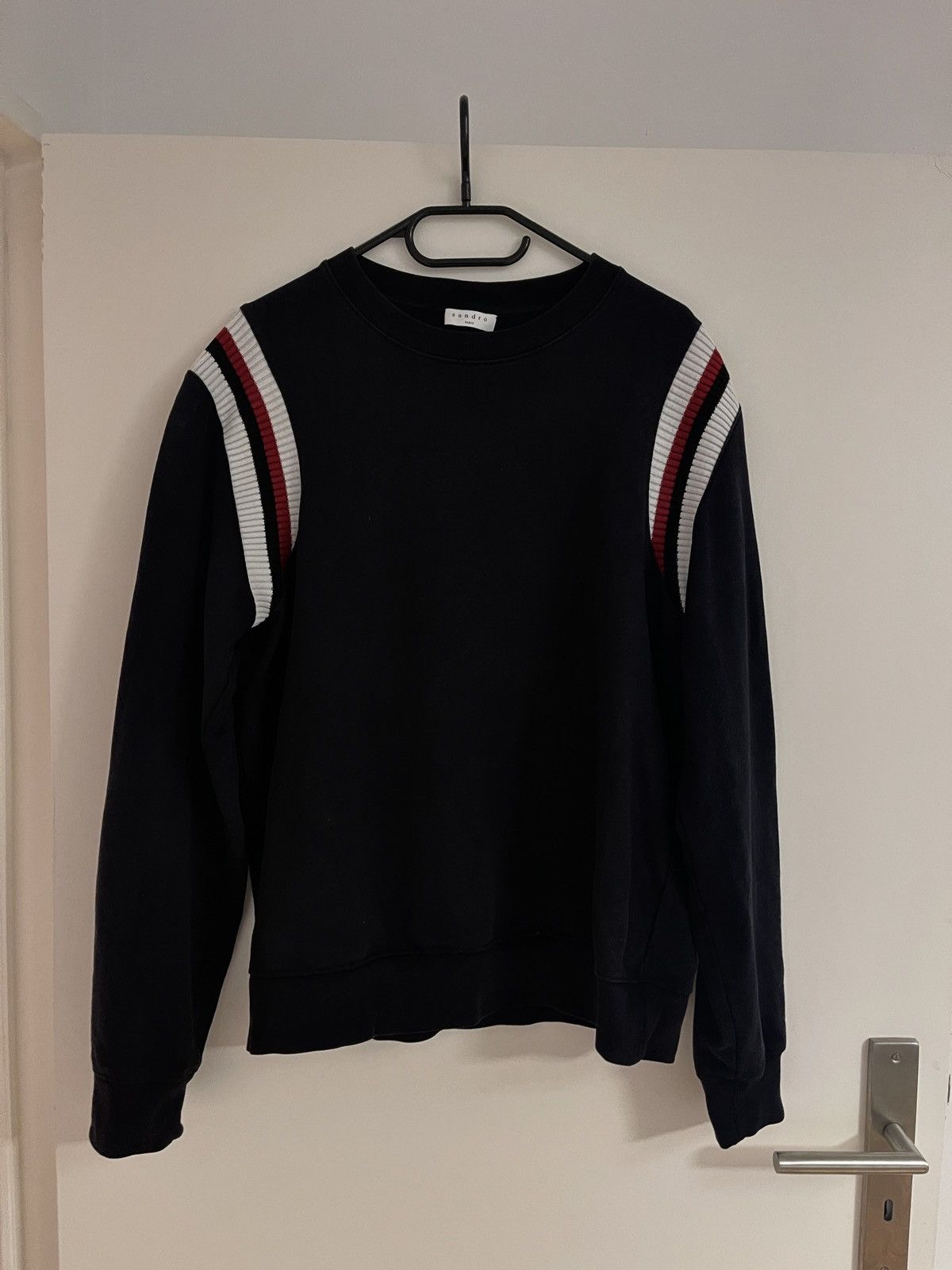 Sandro Sandro Paris Sweatshirt with Multicolor Stripes Size US M / EU 48-50 / 2 - 2 Thumbnail