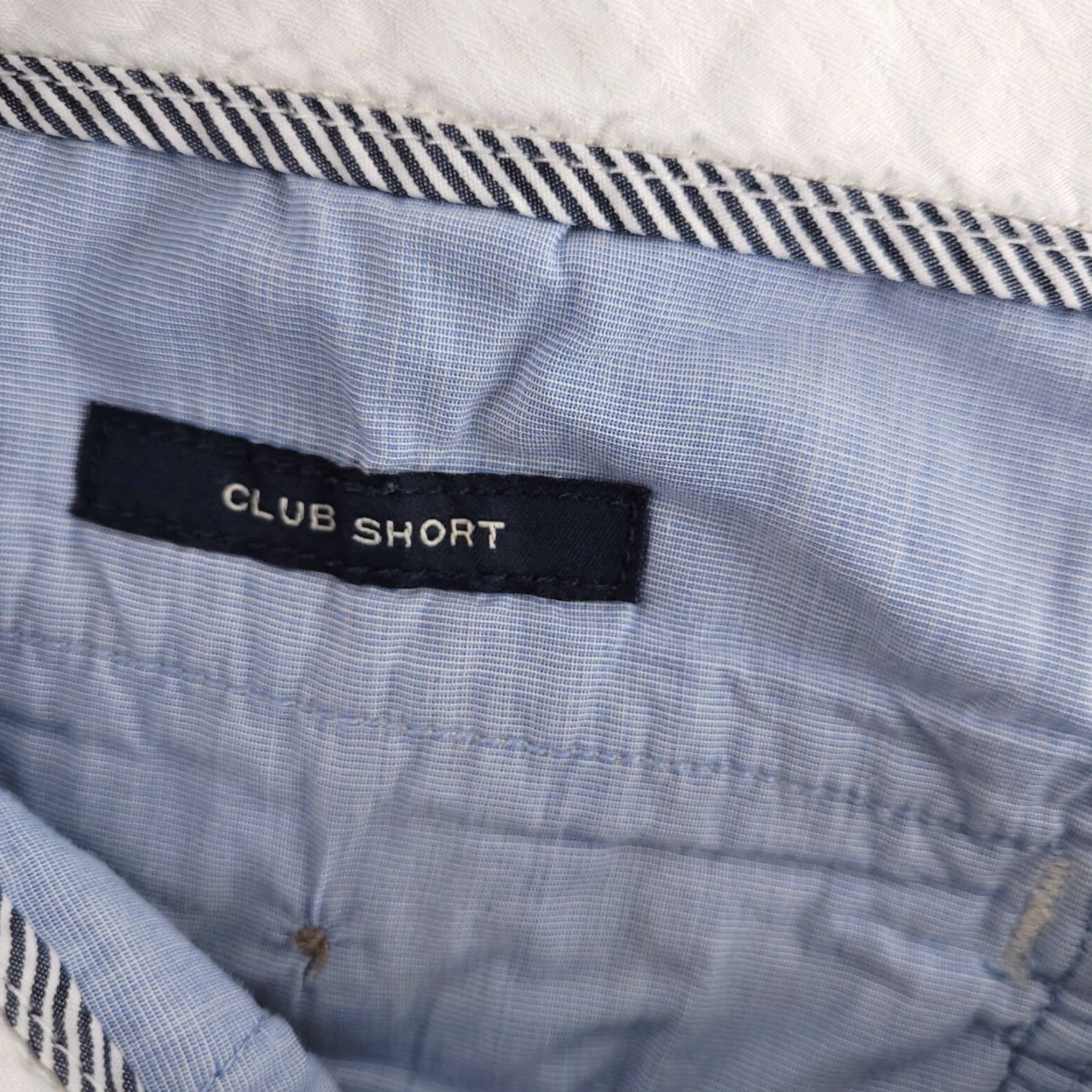 J.Crew J.CREW Club Shorts Mens 34 Blue White Stripe Chino Shirt? Size US 34 / EU 50 - 4 Thumbnail