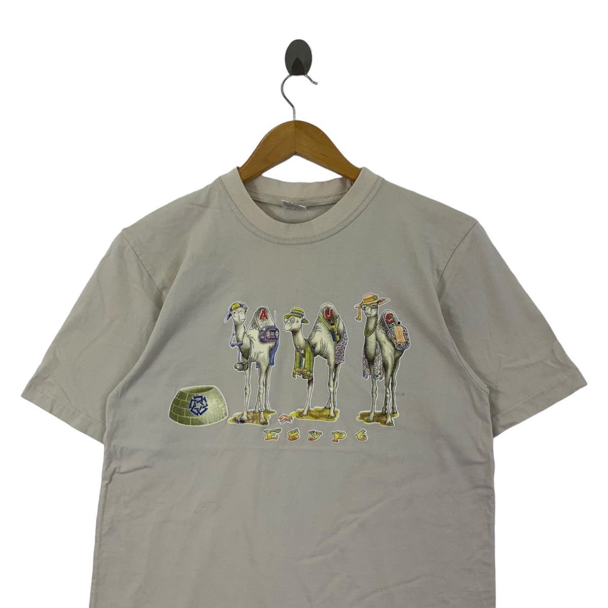 Vintage Vintage EGYPT CAMEL NATURE Adventure Outdoor Tee Shirt Size S / US 4 / IT 40 - 2 Thumbnail