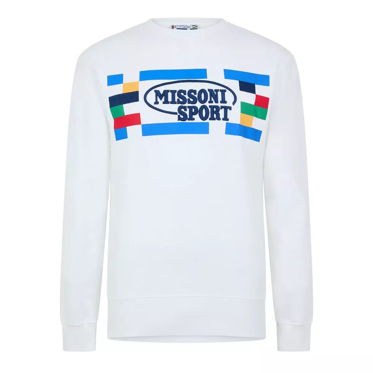 Missoni o1y0225 Logo Sweatshirt in White Size US S / EU 44-46 / 1 - 1 Thumbnail