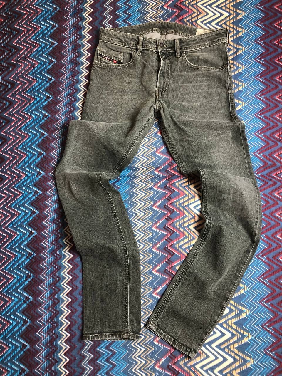 Diesel × Vintage Vintage Y2K Diesel Washed Distressed Denim Jeans Slim Size US 32 / EU 48 - 15 Thumbnail