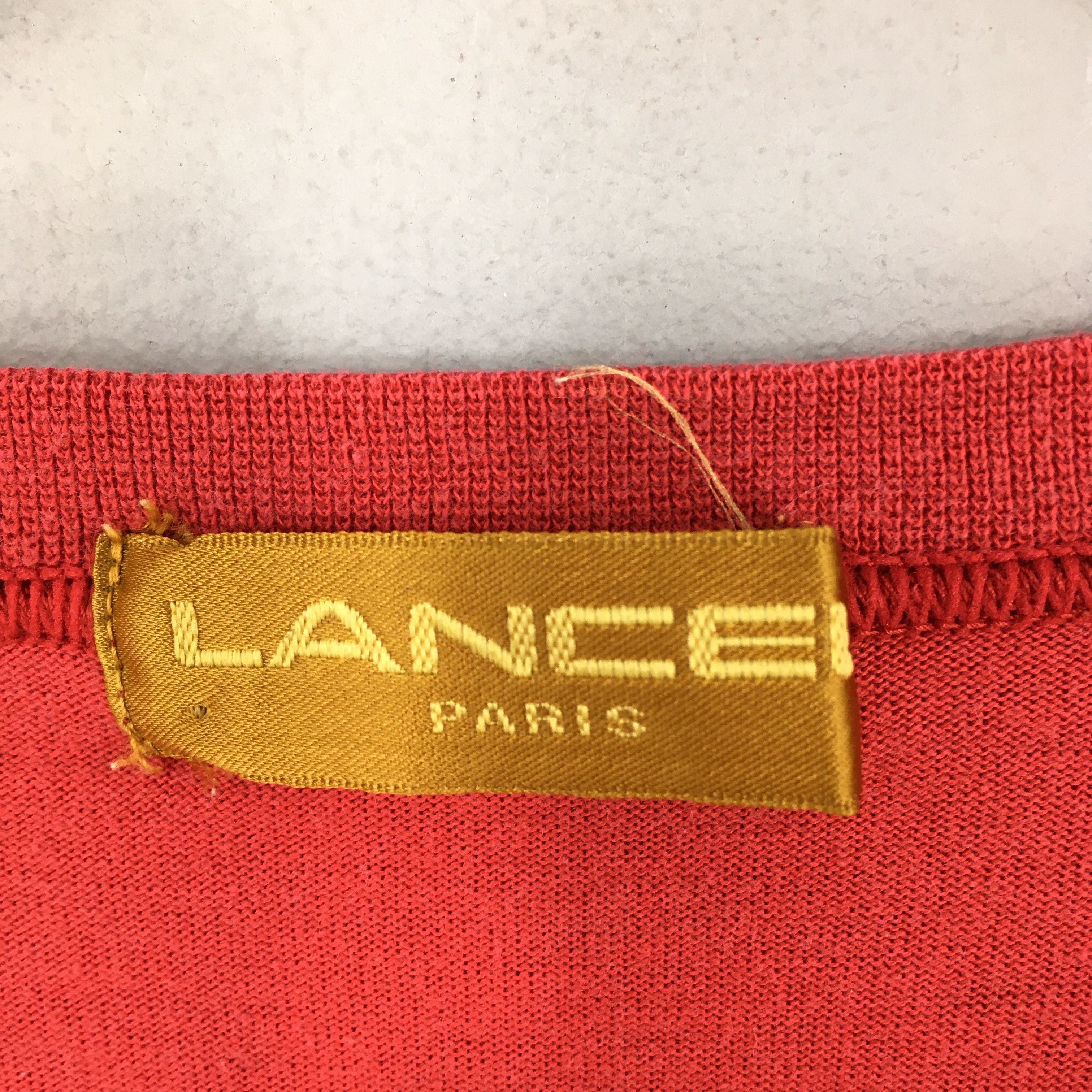 Designer × Lancel × Vintage Vintage Lancel Jeans Red Tshirt Large Size US L / EU 52-54 / 3 - 5 Thumbnail