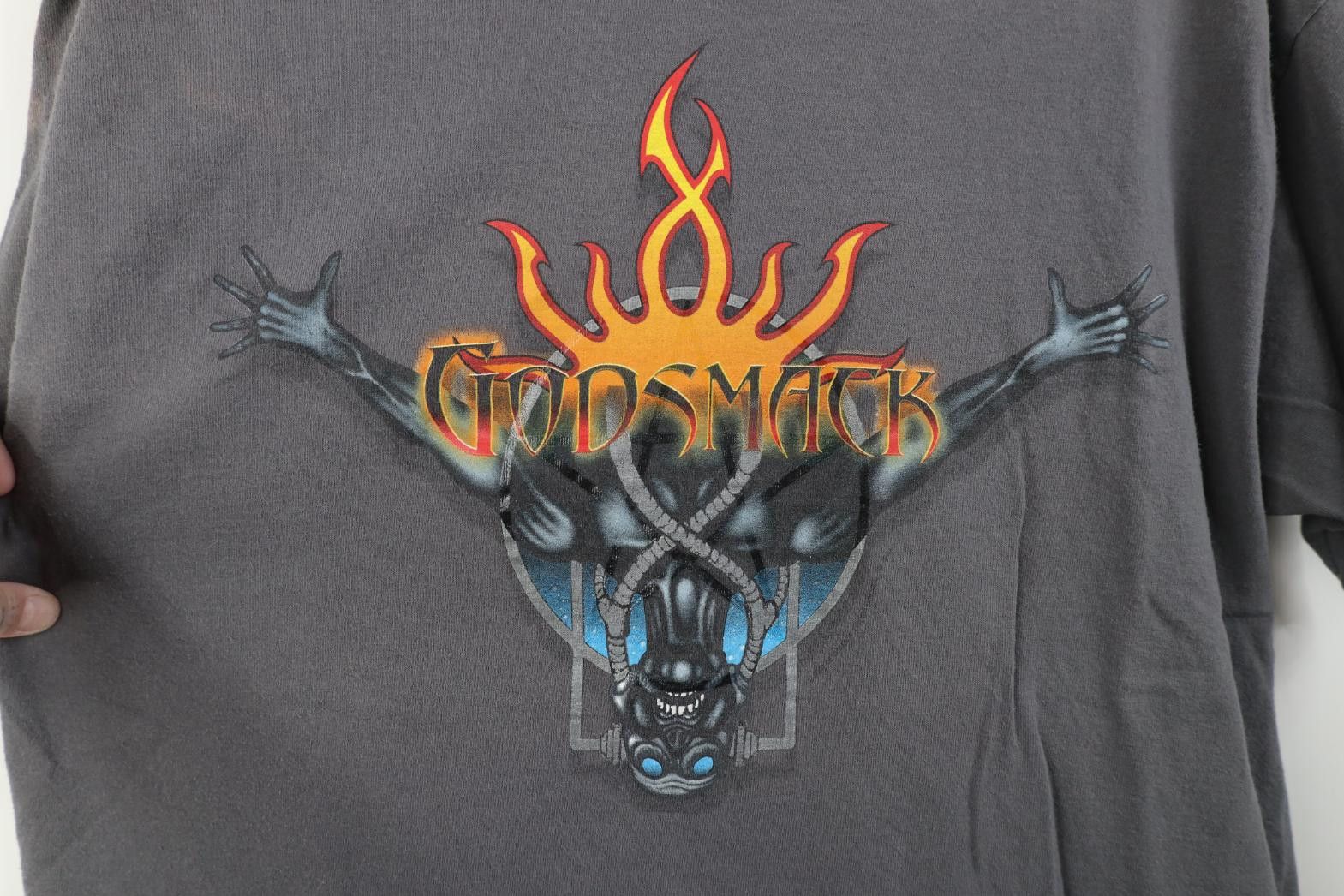 Vintage Vintage Y2K 2001 Summer Tour Godsmack Band T-Shirt Flames Size US XL / EU 56 / 4 - 4 Thumbnail