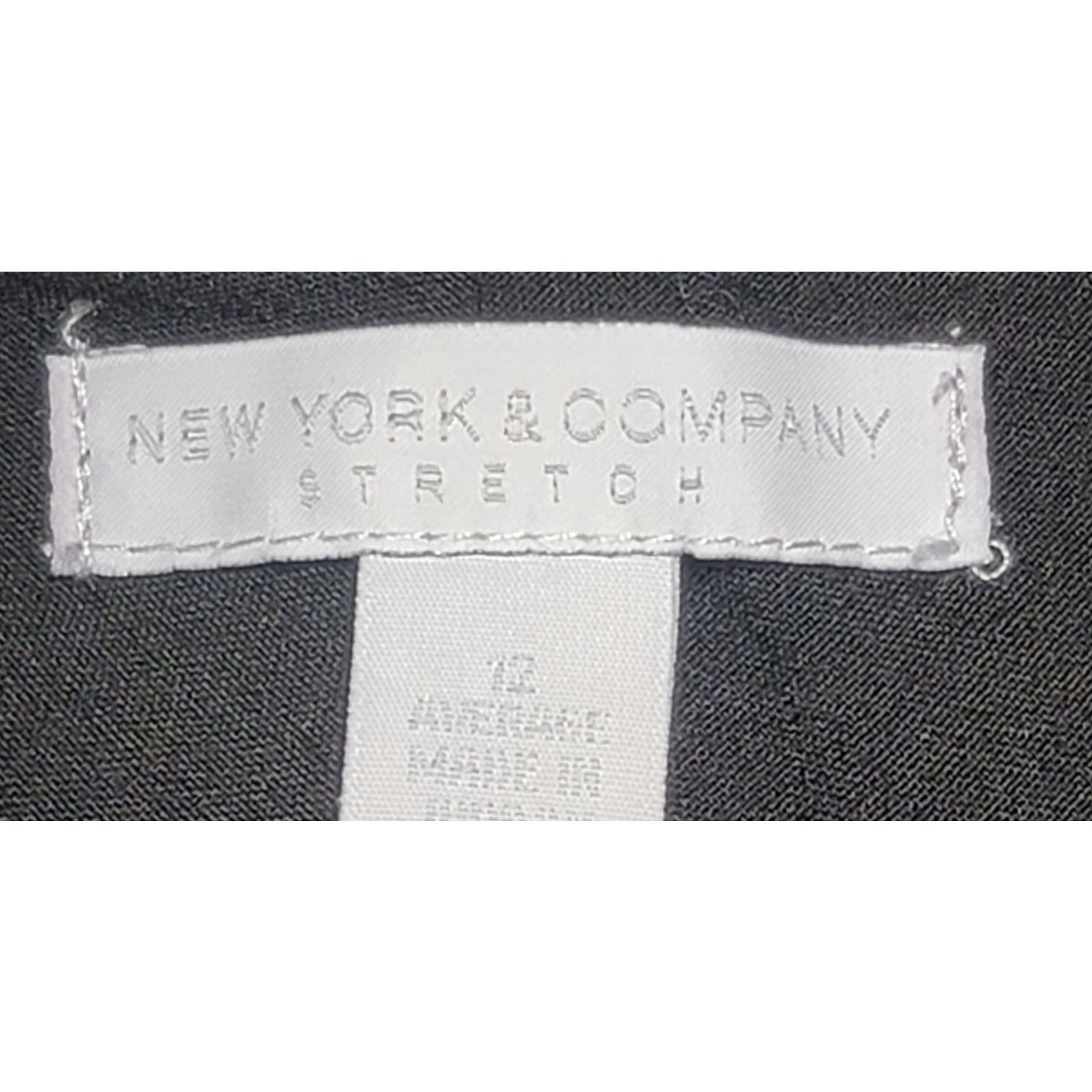 Other New York & Co Black Stretch Flat Front Pants 12A Lightweight Size 34" / US 12 / IT 48 - 3 Thumbnail