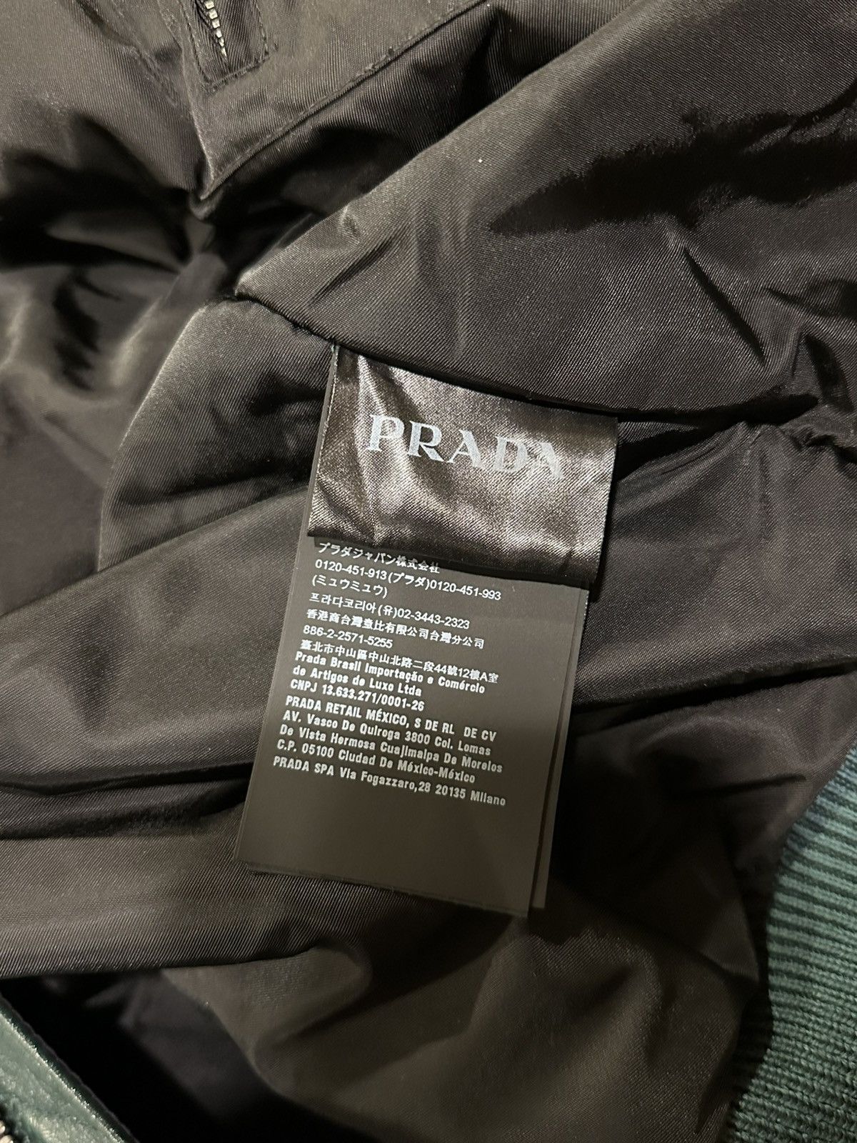 Prada Prada x Raf Simmons Nappa Bomber Leather Billiard Green FW21 Size US L / EU 52-54 / 3 - 17 Thumbnail