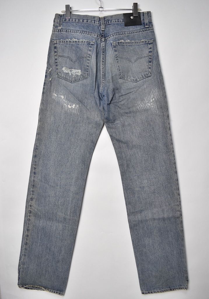 Versace ice bule damaged denim pants 26962 722 69 Size US 32 / EU 48 - 2 Thumbnail