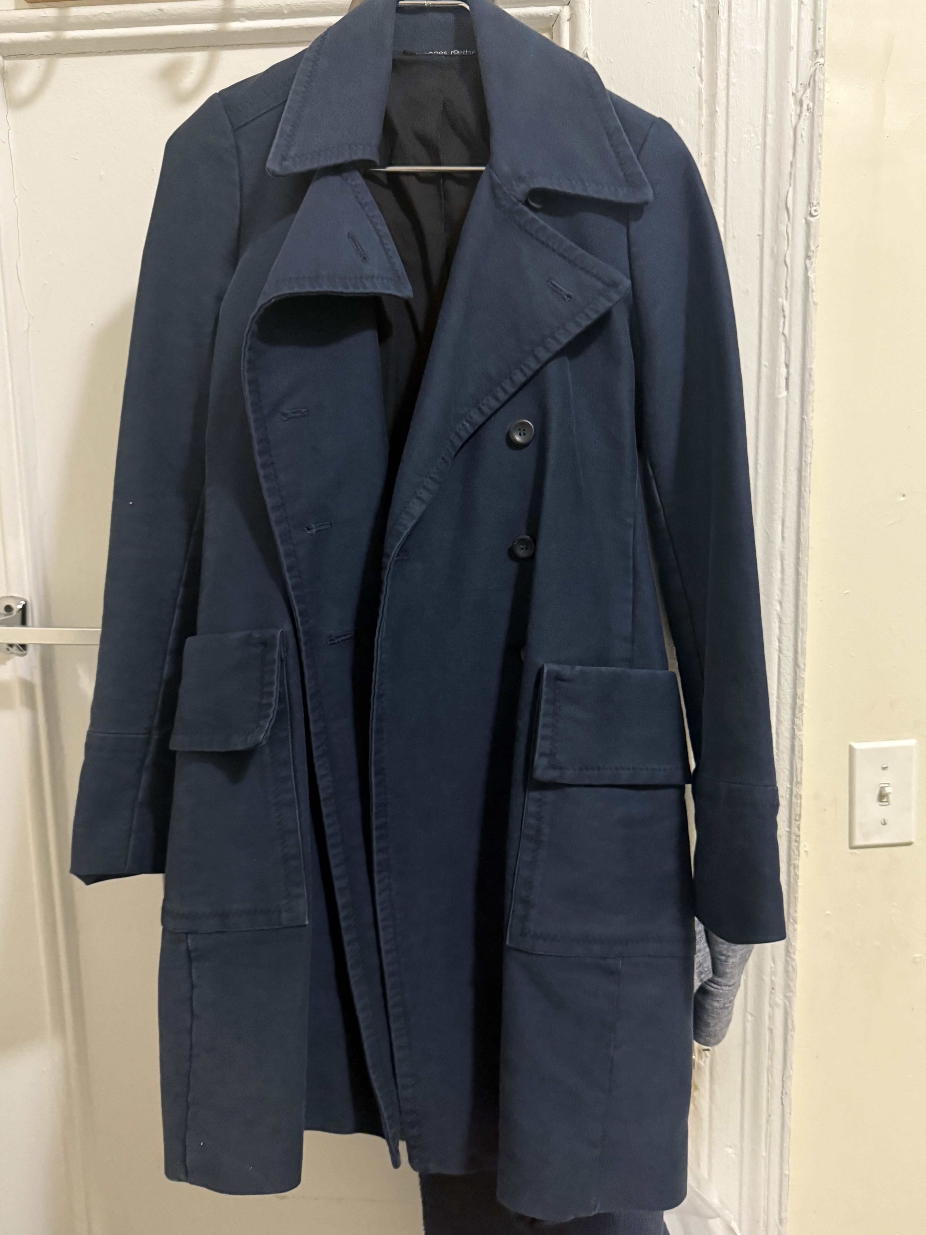 hannes roether Navy coat Size S / US 4 / IT 40 - 2 Thumbnail