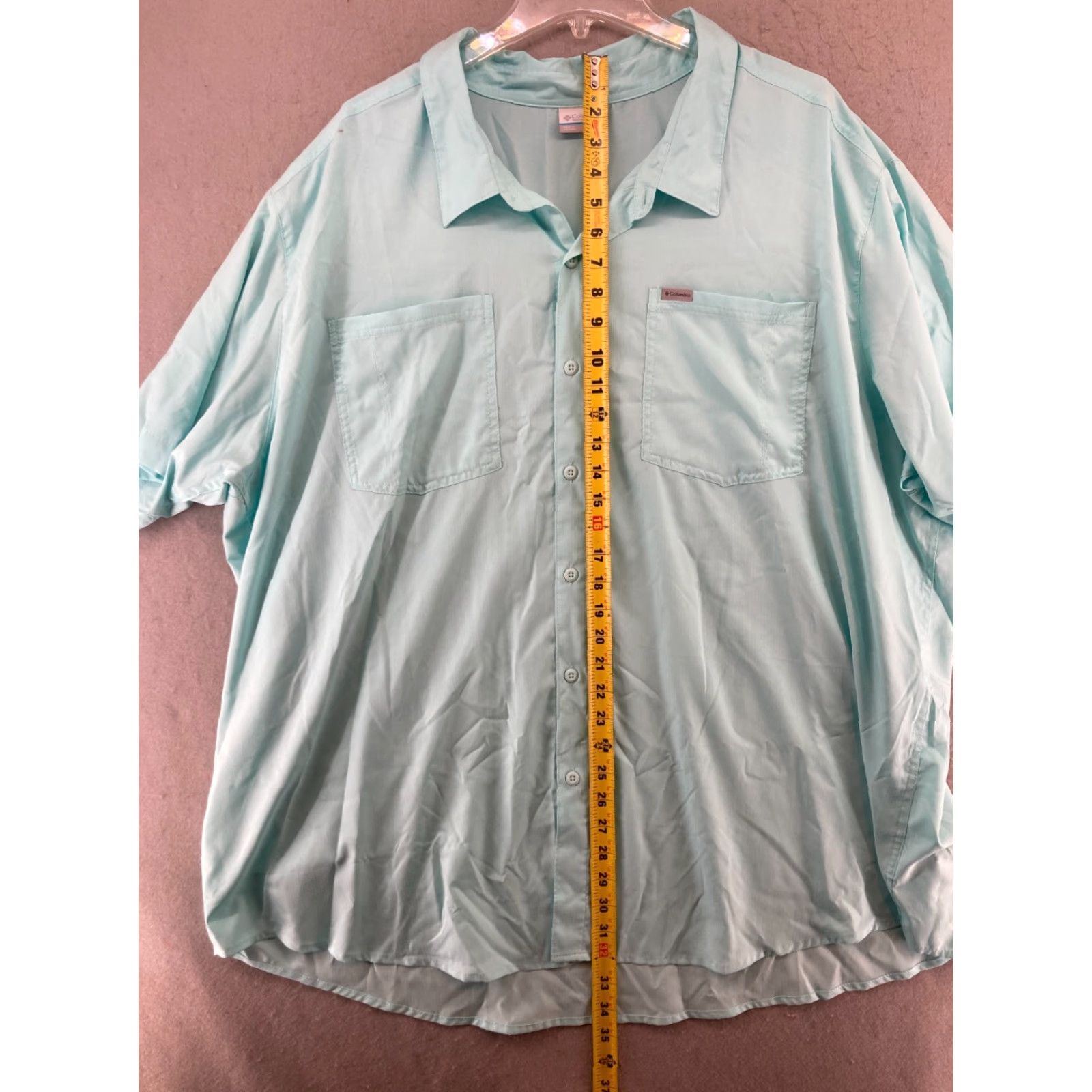 Vintage Columbia Men’s Shirt 4XL Blue Outdoor Fishing Shirt (Button-Up, Collared, Short Sleeve) - Outdoor, Casual, TravelMens Size US XXL / EU 58 / 5 - 3 Thumbnail