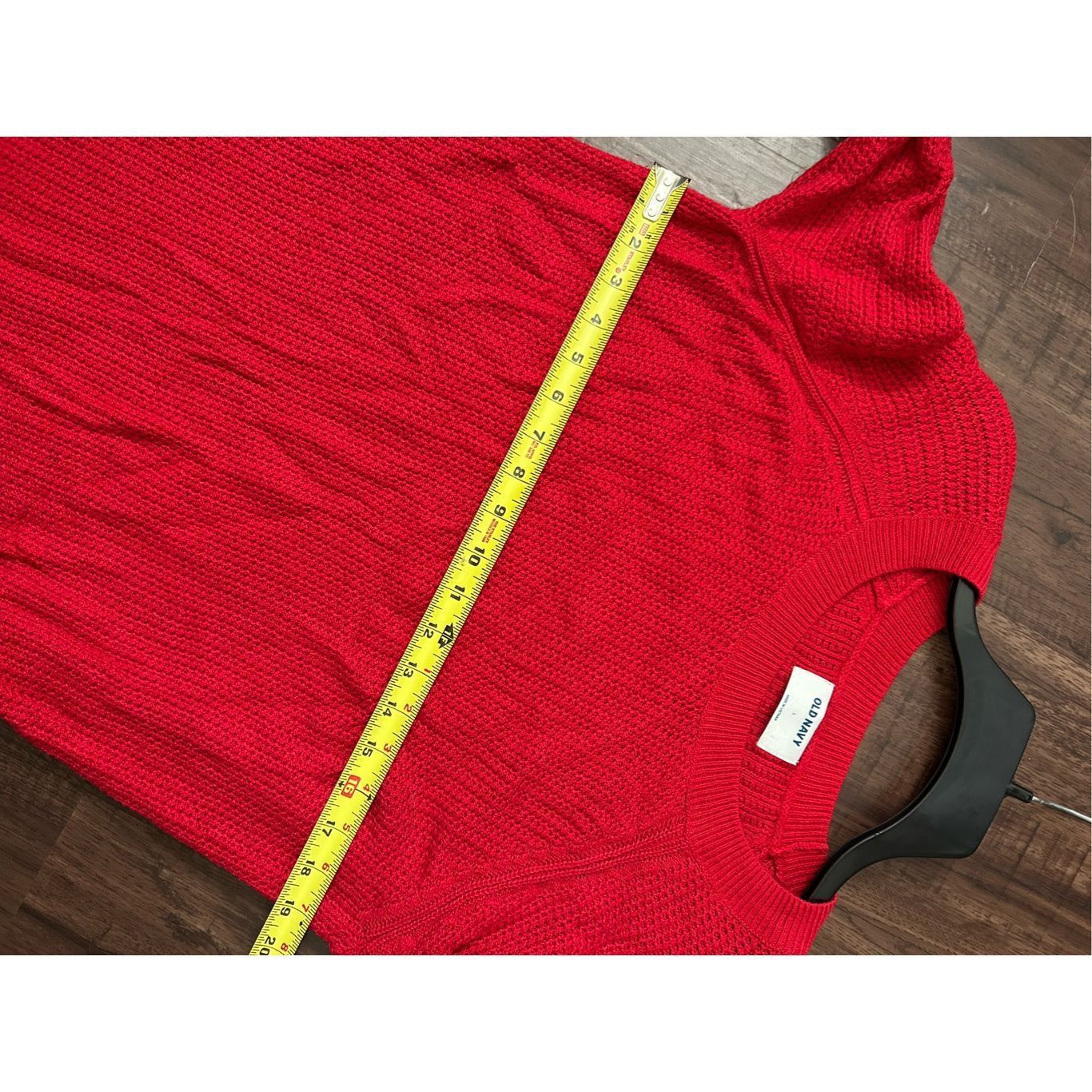 Old Navy Old Navy Chunky Knit Red Pullover Sweater, Size Large Size L / US 10 / IT 46 - 6 Thumbnail