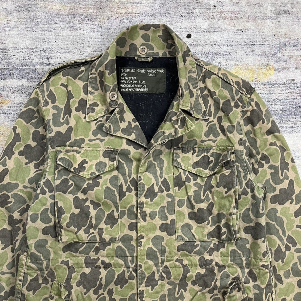 Stussy Vintage Stussy duck hunter camouflage field jacket Size US L / EU 52-54 / 3 - 5 Thumbnail