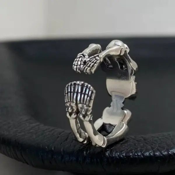 Jewelry 925 Sterling Silver Personality Big Ring Size ONE SIZE - 5 Thumbnail