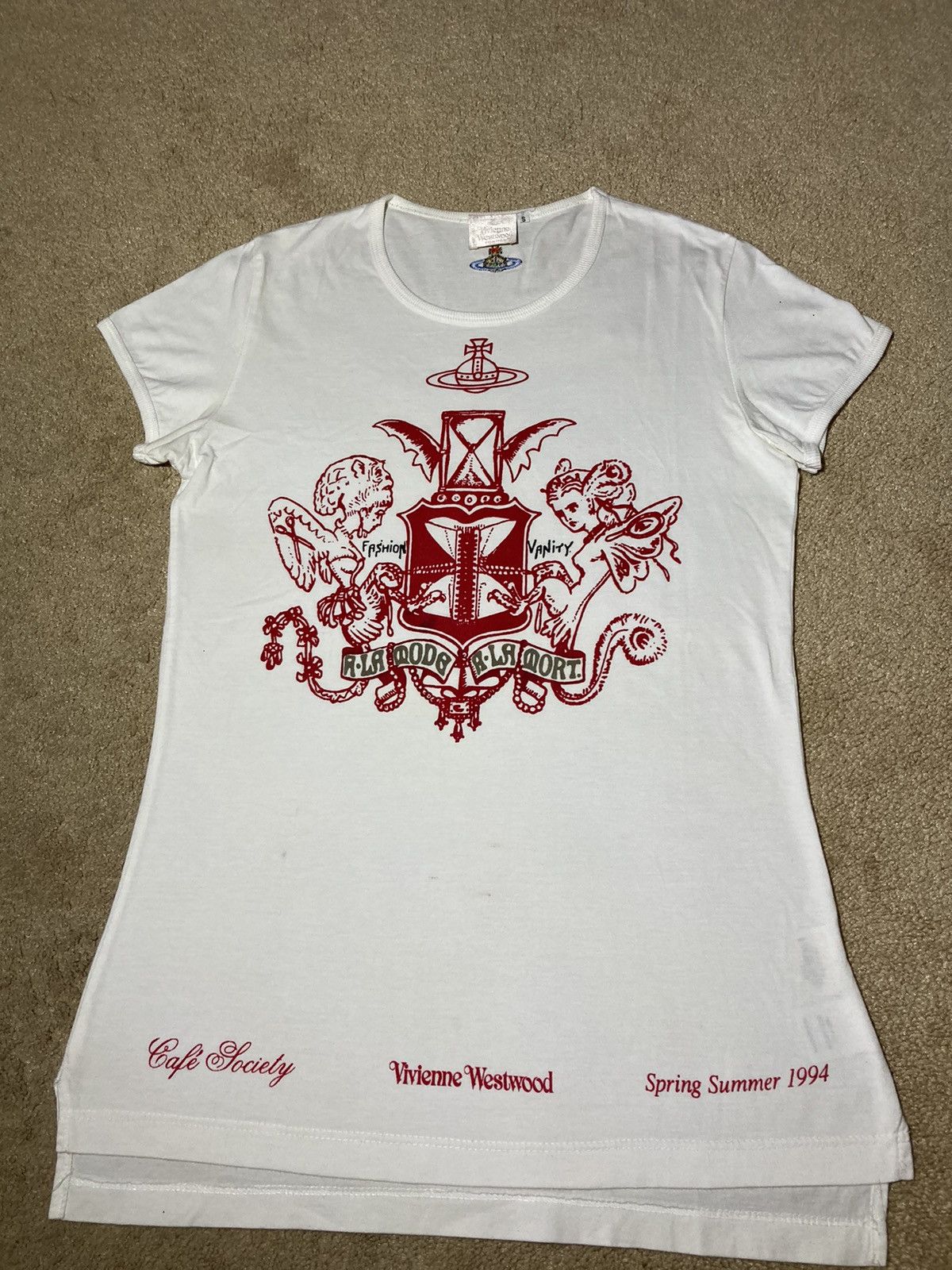Vivienne Westwood SS94 Vivienne Westwood Cafe Society Gold Label 1994 90s Red Size US S / EU 44-46 / 1 - 2 Thumbnail