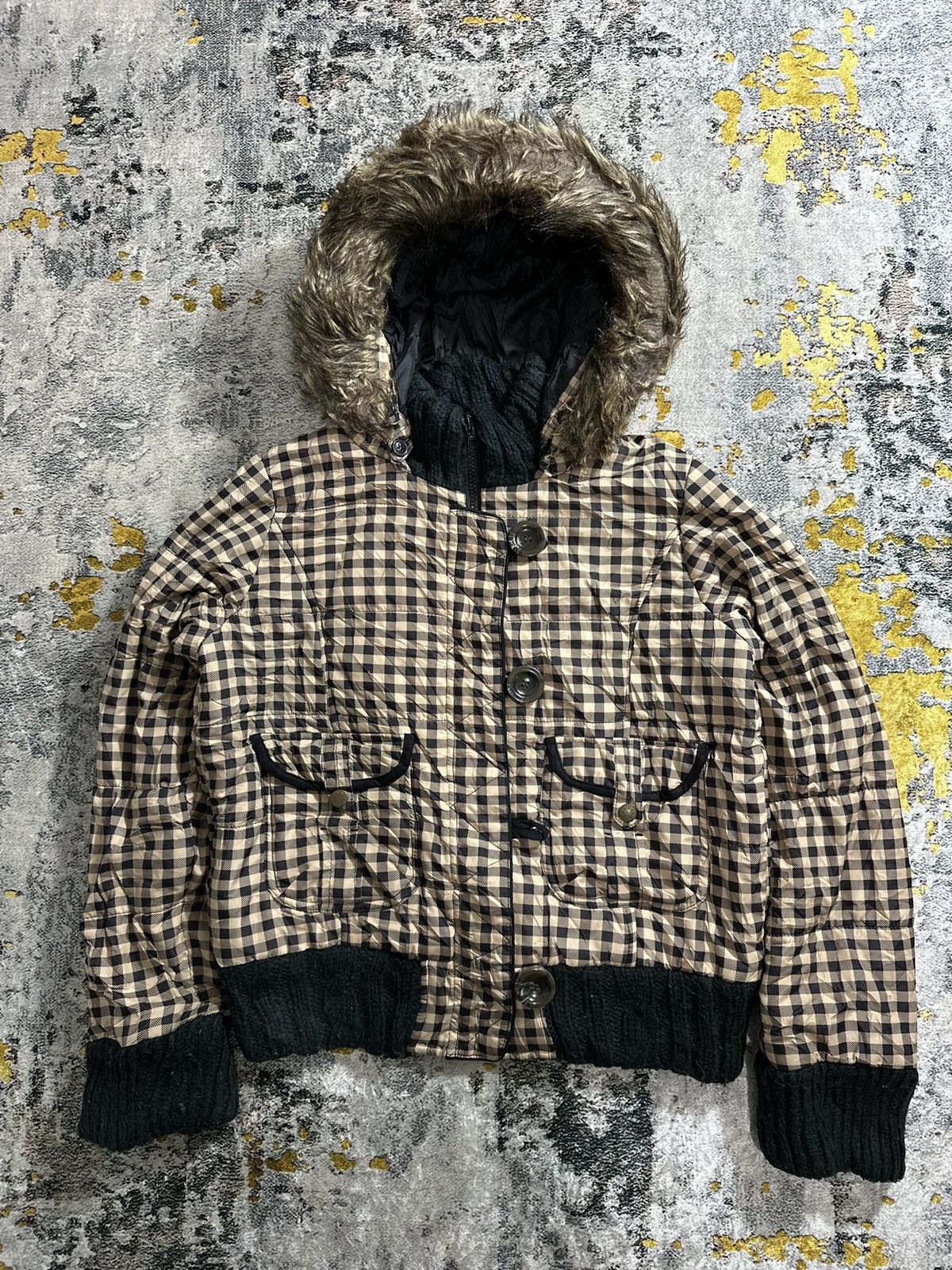 If Six Was Nine THEORIA FUR TARTAN JACKET IF SIX WAS NINE LGB STYLE Size US M / EU 48-50 / 2 - 1 Thumbnail