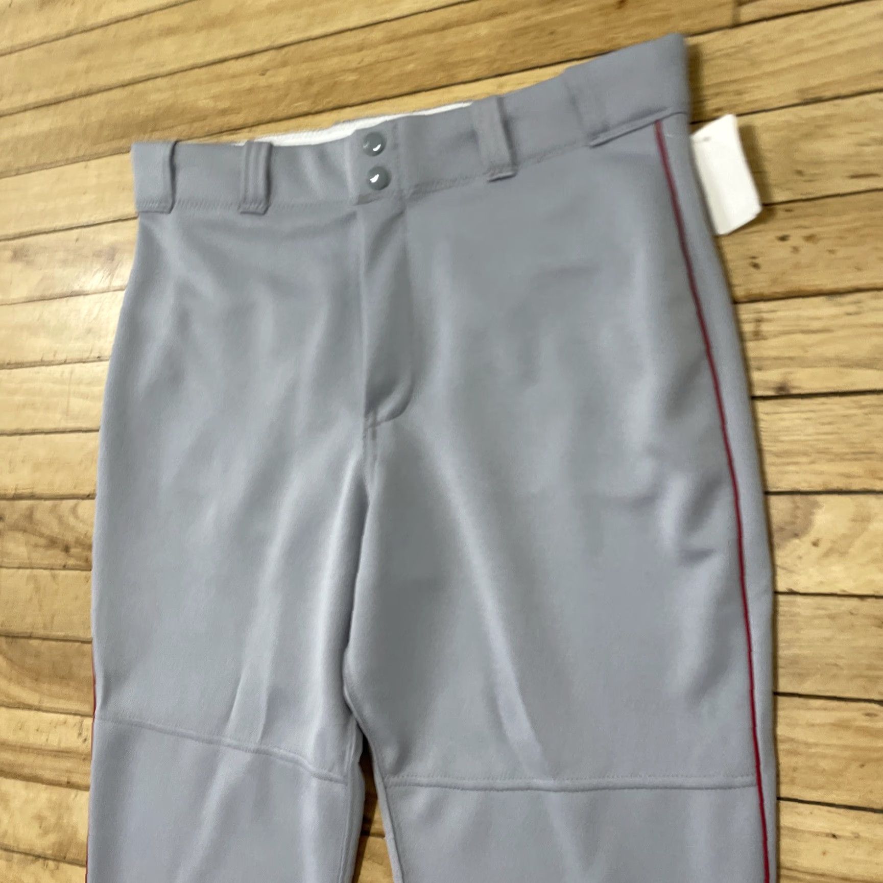 Vintage VINTAGE Majestic Softball Pants Womens XL Gray Capri Silver Base 894Y 349839 NEW 34x23 Size 40" / US 18 - 3 Thumbnail