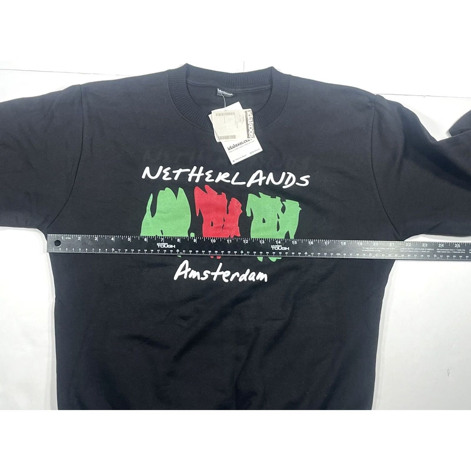 Vintage Idakoss Netherlands Amsterdam Mens Crew Neck Sweatshirt Large Black Size L Size US L / EU 52-54 / 3 - 5 Thumbnail
