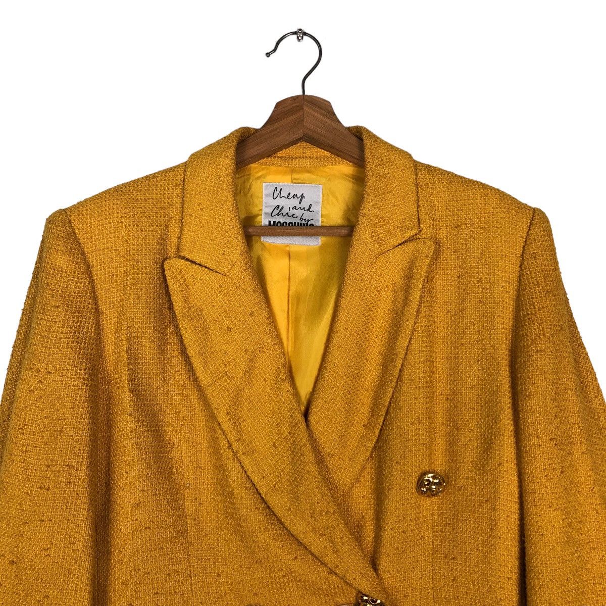 Japanese Brand 🔥Cropped Jacket Double Breast Moschino Size M / US 6-8 / IT 42-44 - 3 Thumbnail
