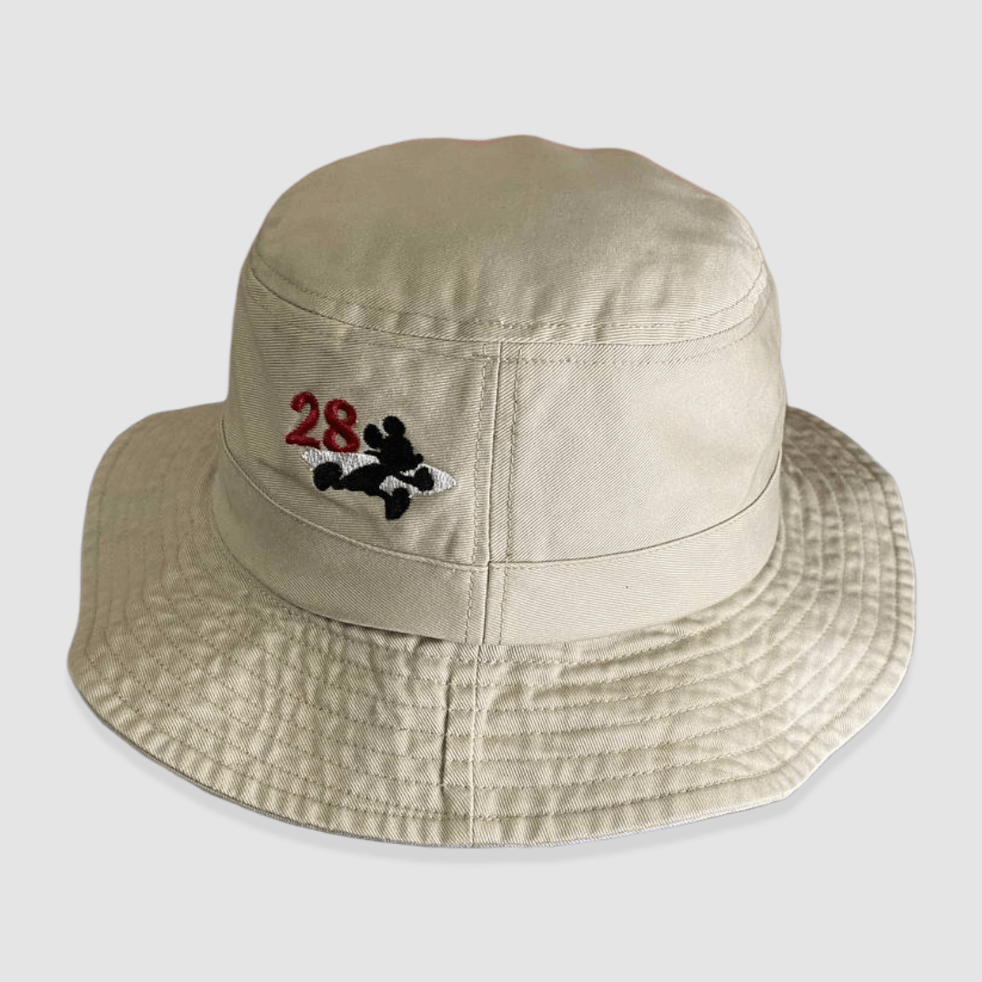 Disney Disney Mickey Mouse 28 Beige Unisex Bucket Hat Size ONE SIZE - 2 Thumbnail