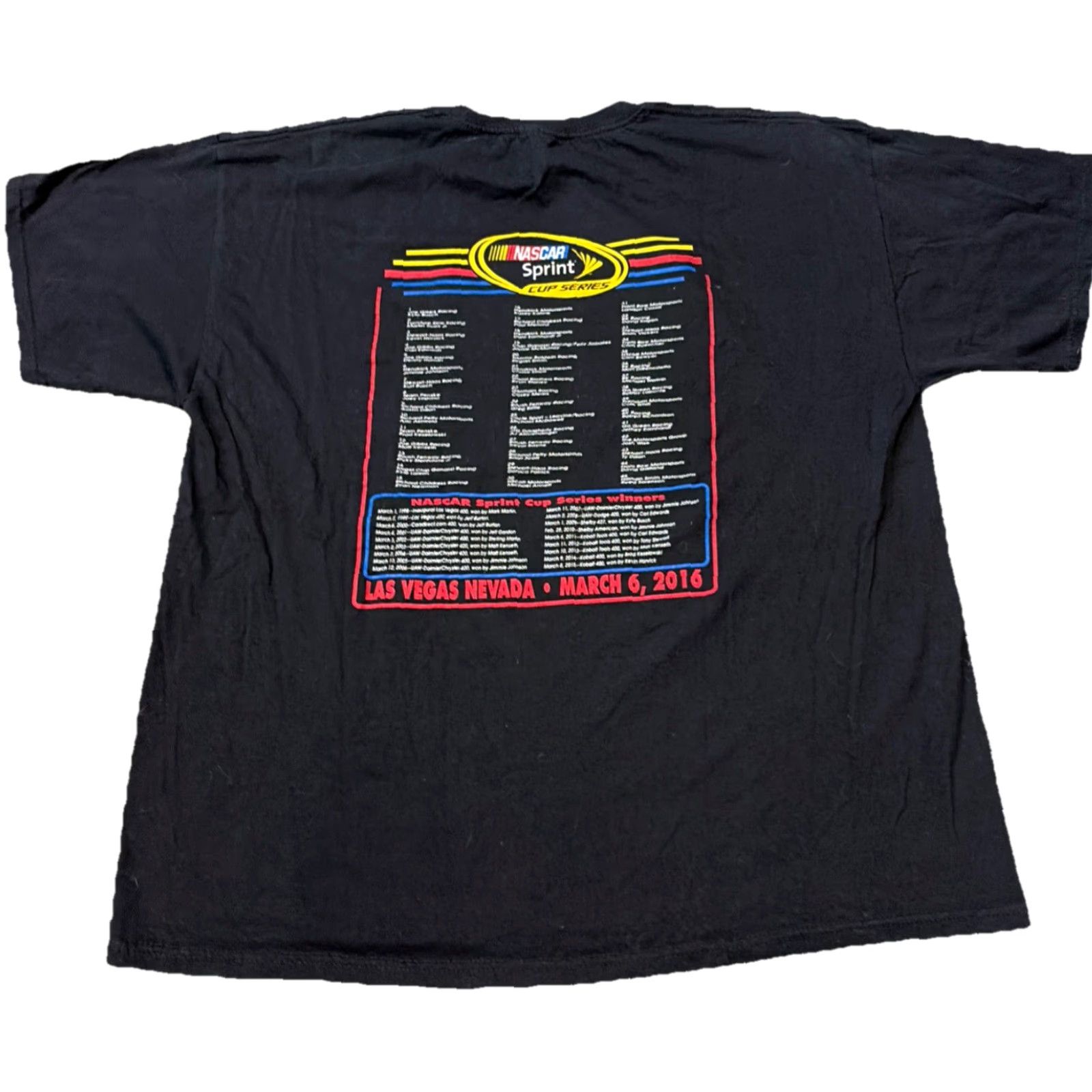 NASCAR NASCAR Las Vegas Motor Speedway 2016 Kobalt Tools 400 Black Racing T-Shirt XL Size US XL / EU 56 / 4 - 2 Thumbnail