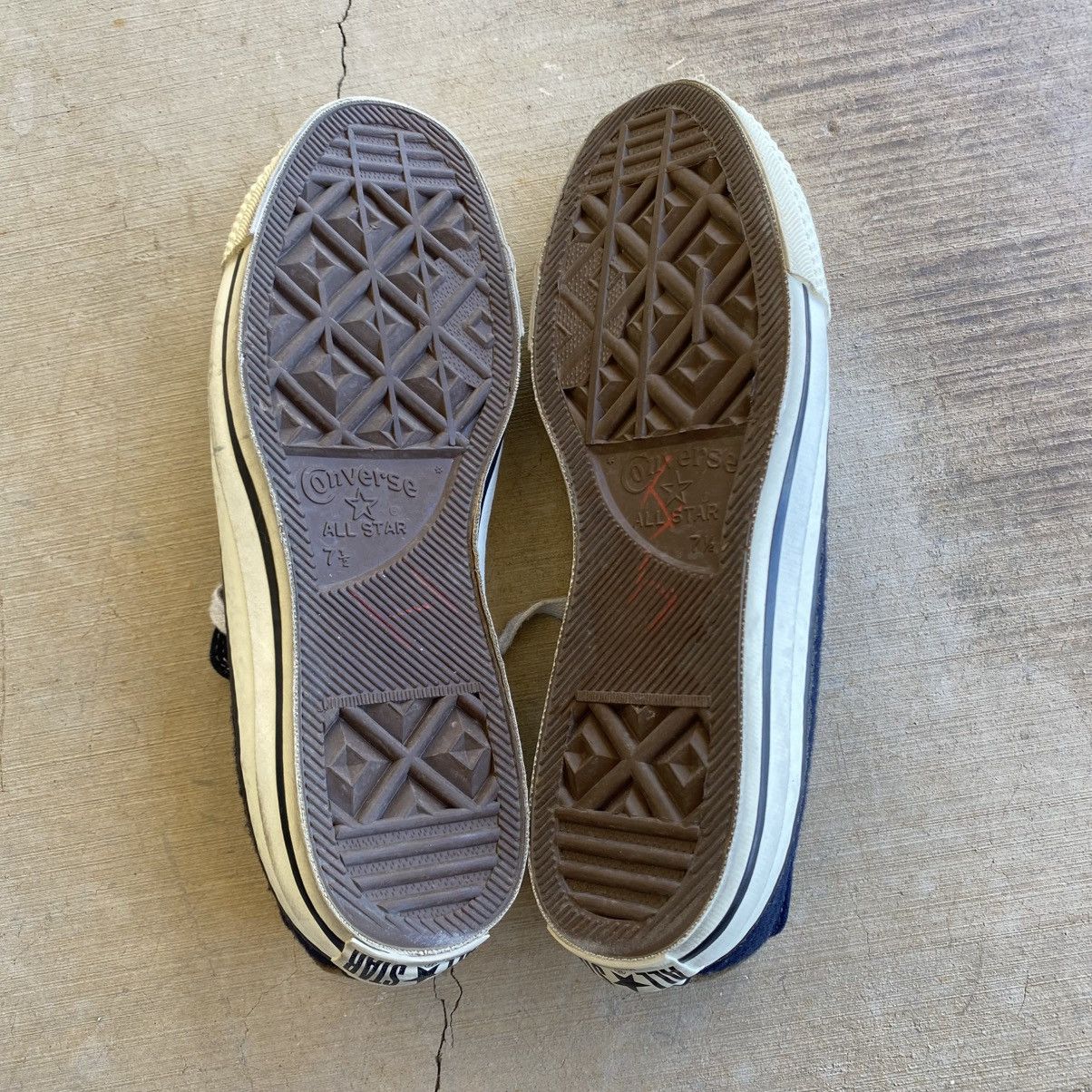 Converse Vintage Converse Shoes All Star Low Wool Made in USA 1980s Size US 7.5 / EU 40-41 - 6 Thumbnail