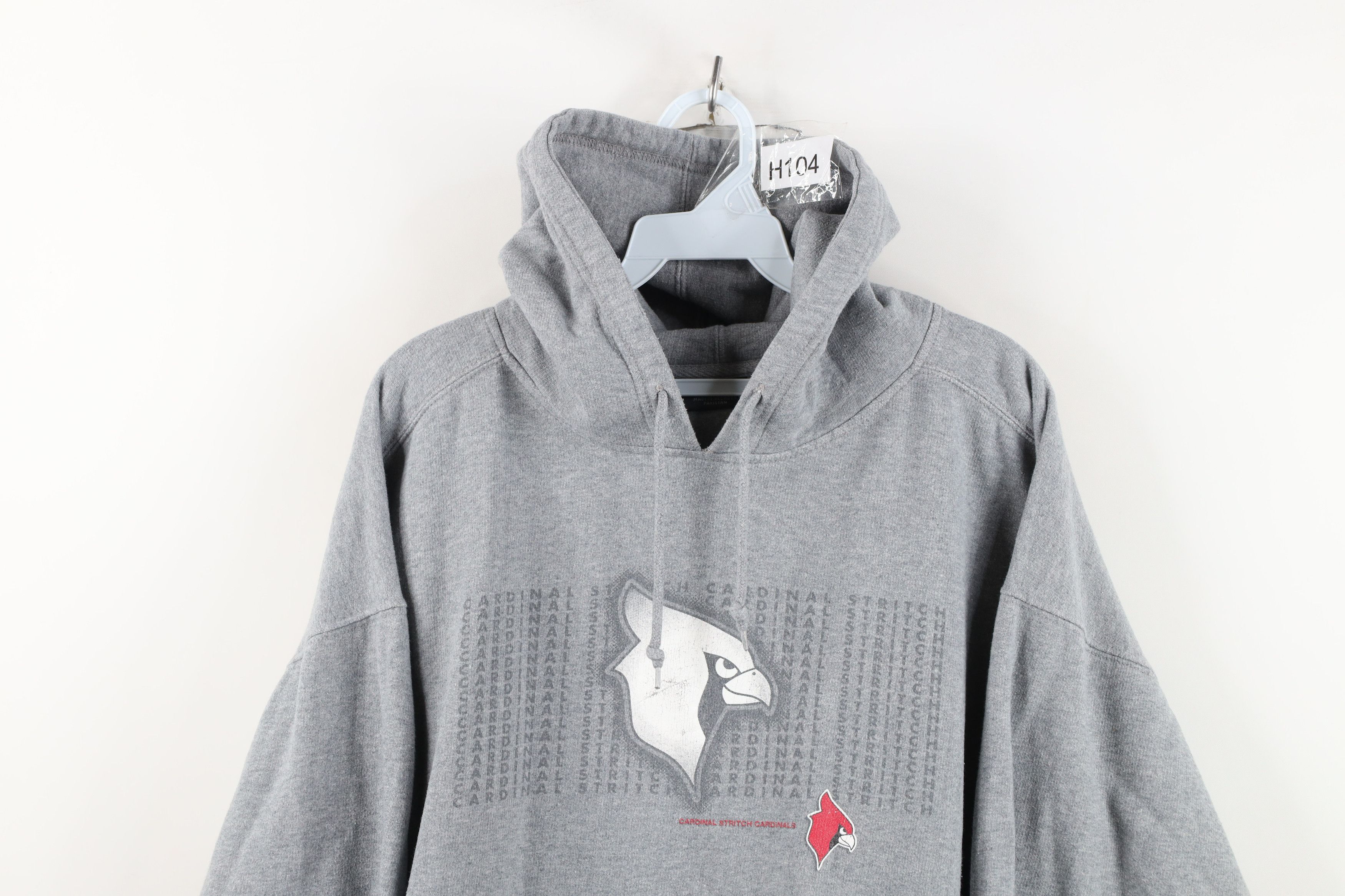 Vintage Vintage Cardinals Football Hoodie Sweatshirt Heather Gray Size US XXL / EU 58 / 5 - 2 Thumbnail