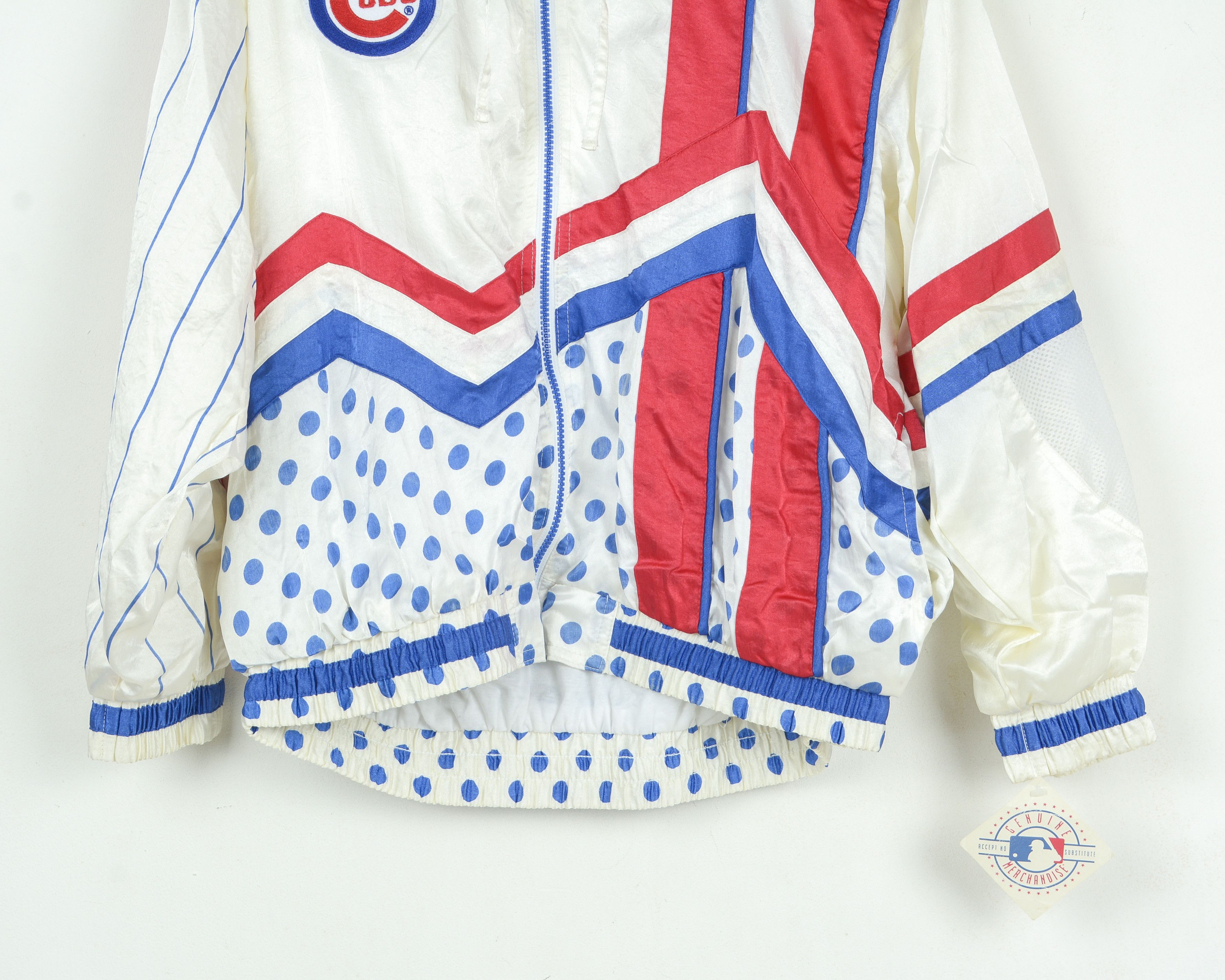 MLB Deadstock Chicago Cubs Vintage Women's XL Nylon Shell Jacket Size XL / US 12-14 / IT 48-50 - 7 Thumbnail