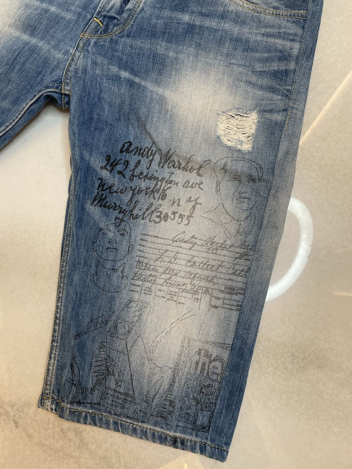 Andy Warhol Andy Warhol x Pepe Jeans denim blue shorts Size US 36 / EU 52 - 2 Thumbnail